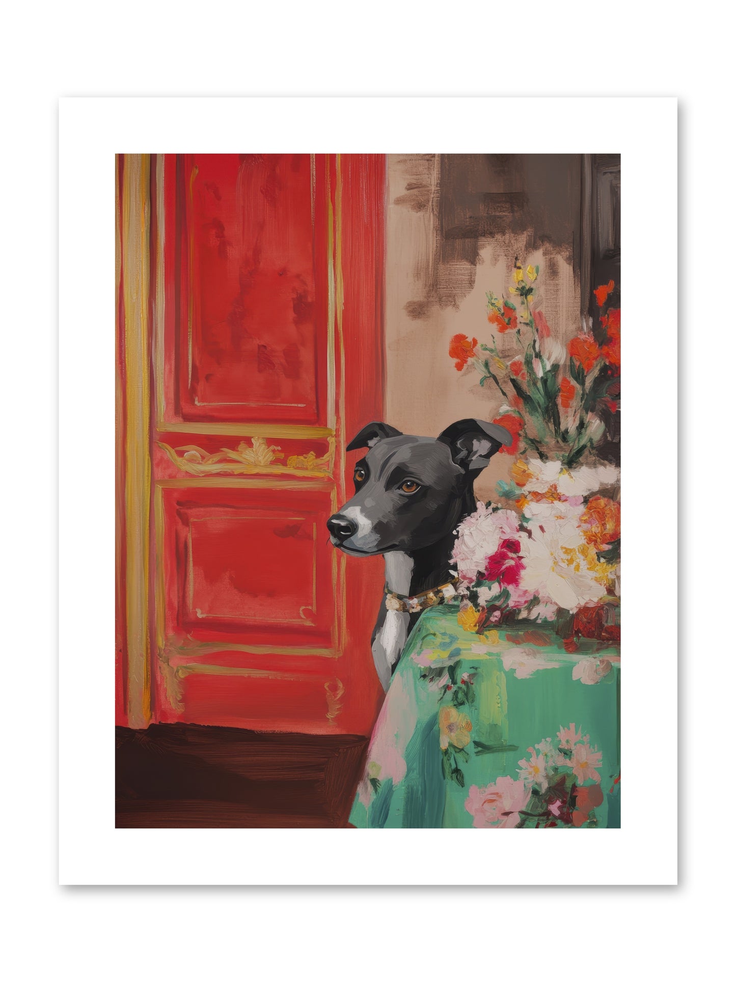 Juniper Grey -- Loose Canvas Print 9x12