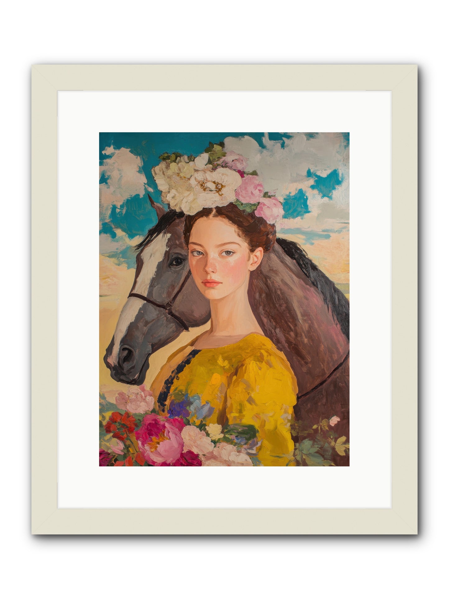 Juniper Ridge -- Framed Print - White 12x16