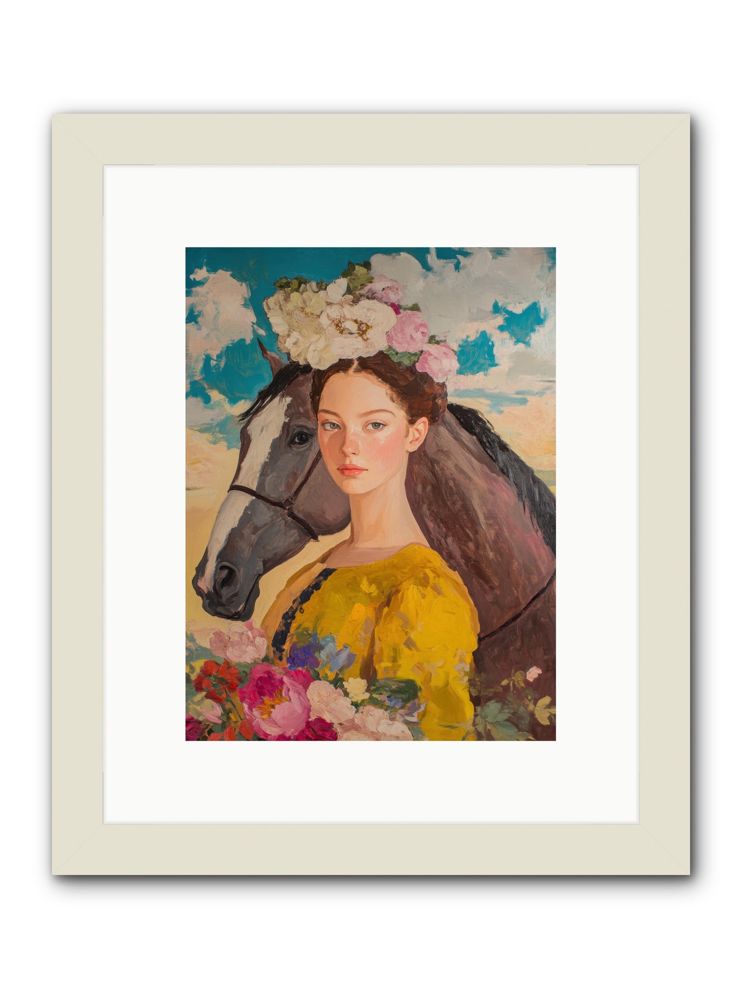Juniper Ridge -- Framed Print - White 9x12
