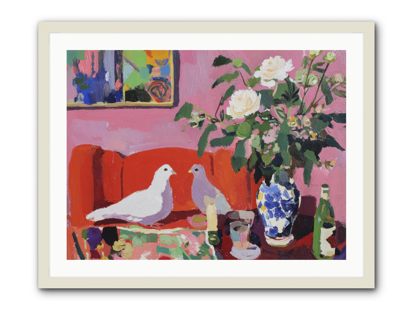 Just a Rumor -- Framed Print - White 32x24
