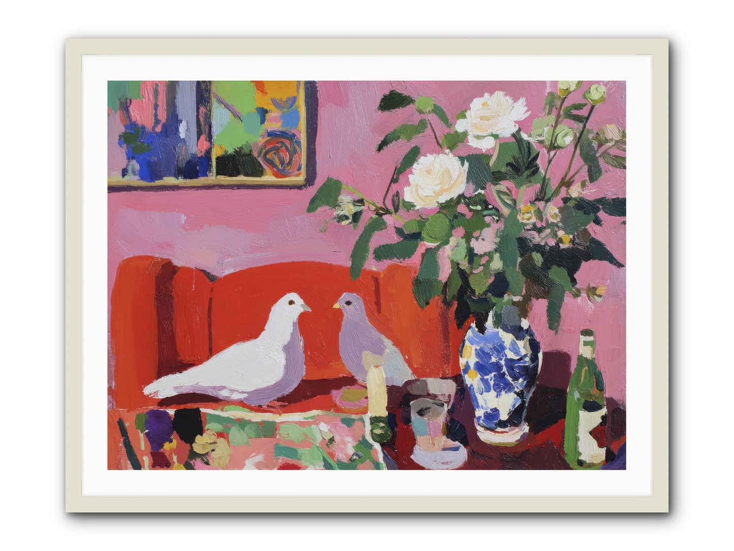 Just a Rumor -- Framed Print - White 40x30