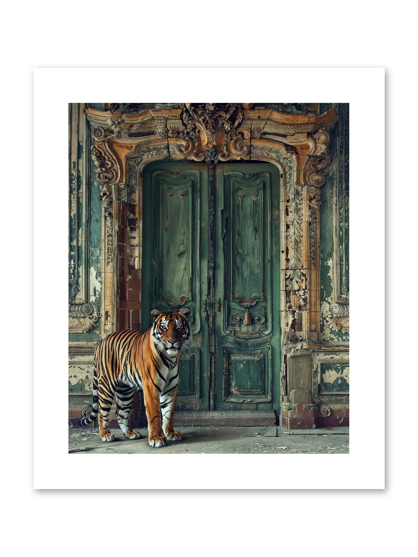 Keeper Of The Peridot Gates -- Loose Canvas Print 8x10