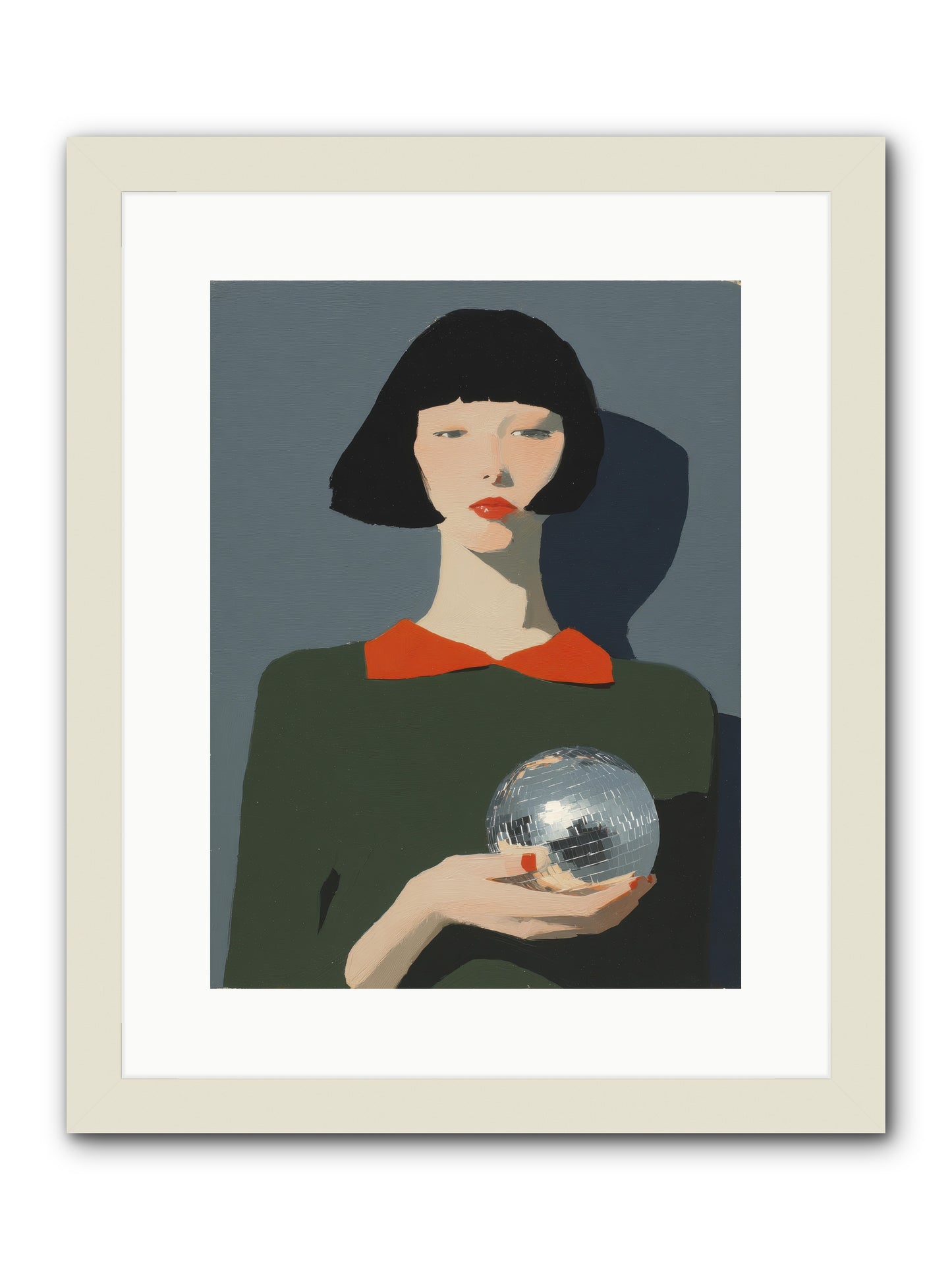 Keeper of Borrowed Light -- Framed Print - White 12x16