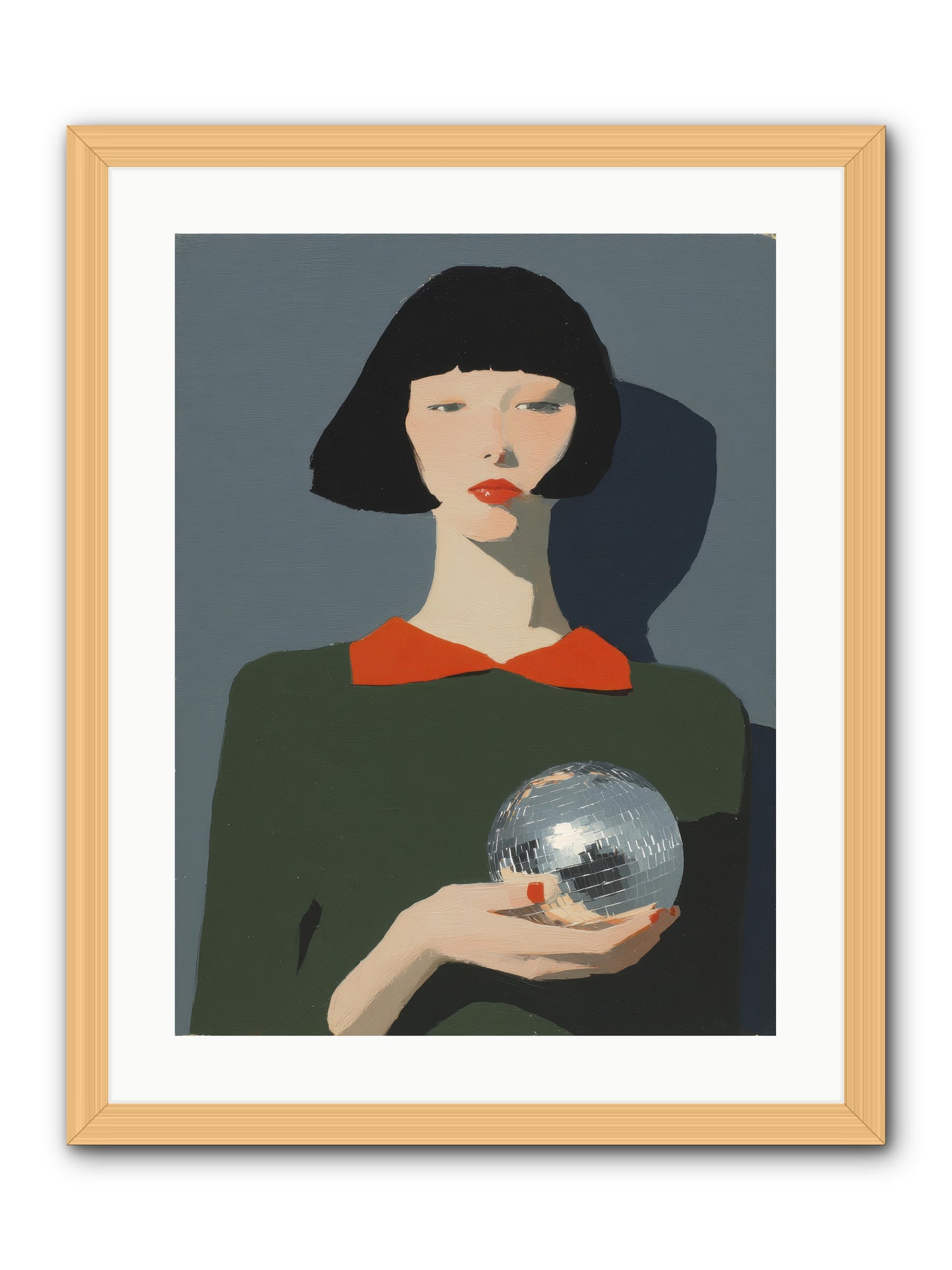 Keeper of Borrowed Light -- Framed Print - Natural 18x24