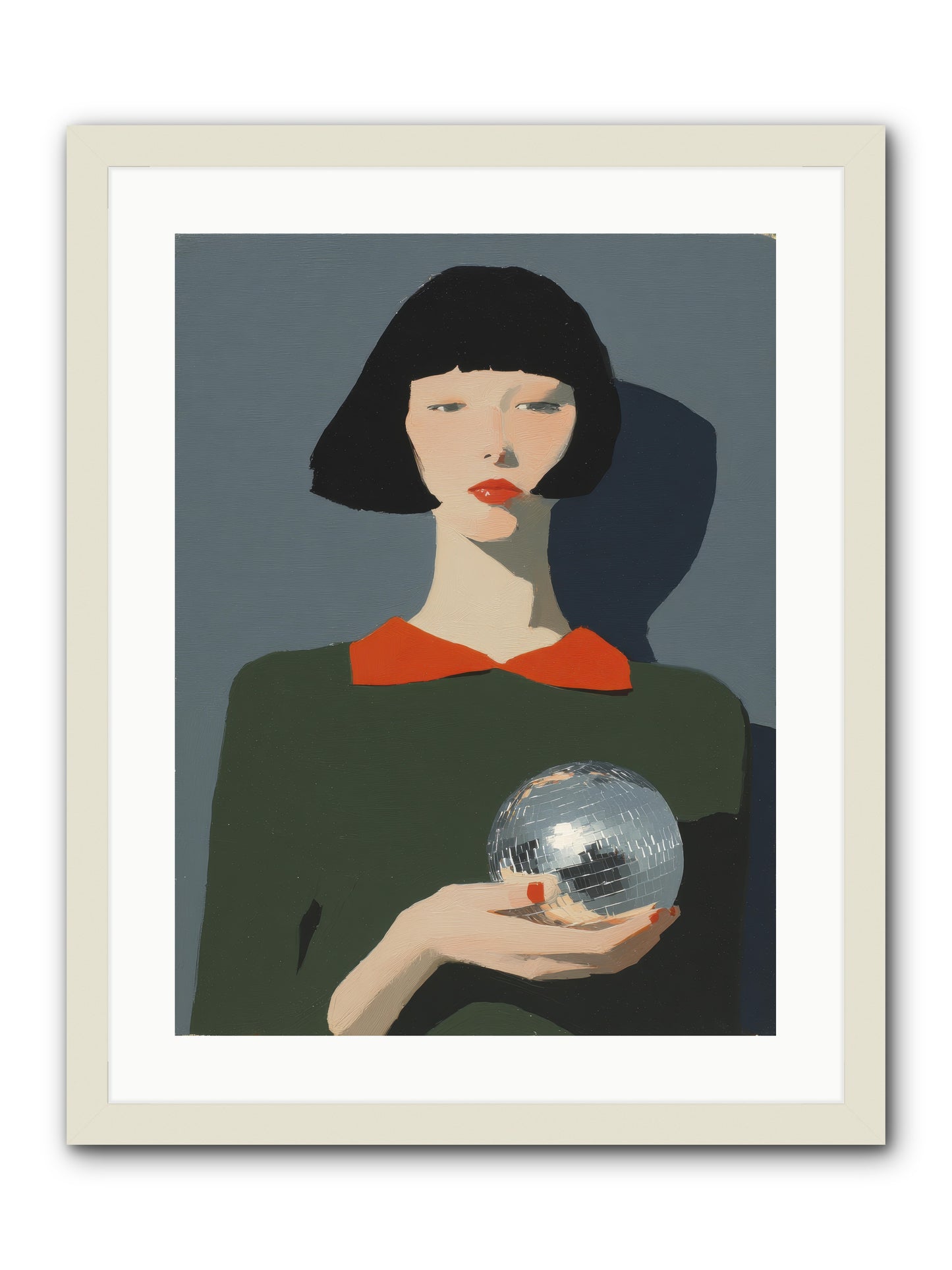 Keeper of Borrowed Light -- Framed Print - White 18x24