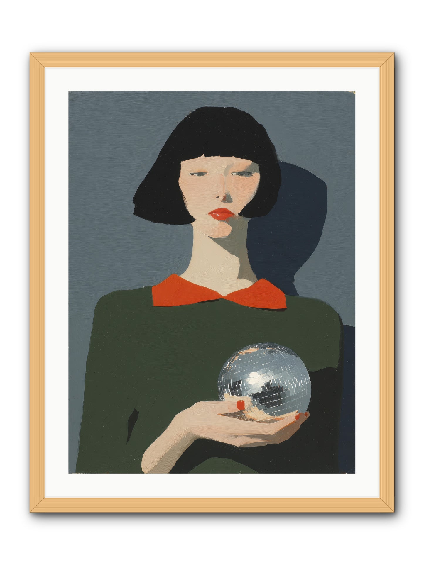 Keeper of Borrowed Light -- Framed Print - Natural 24x32