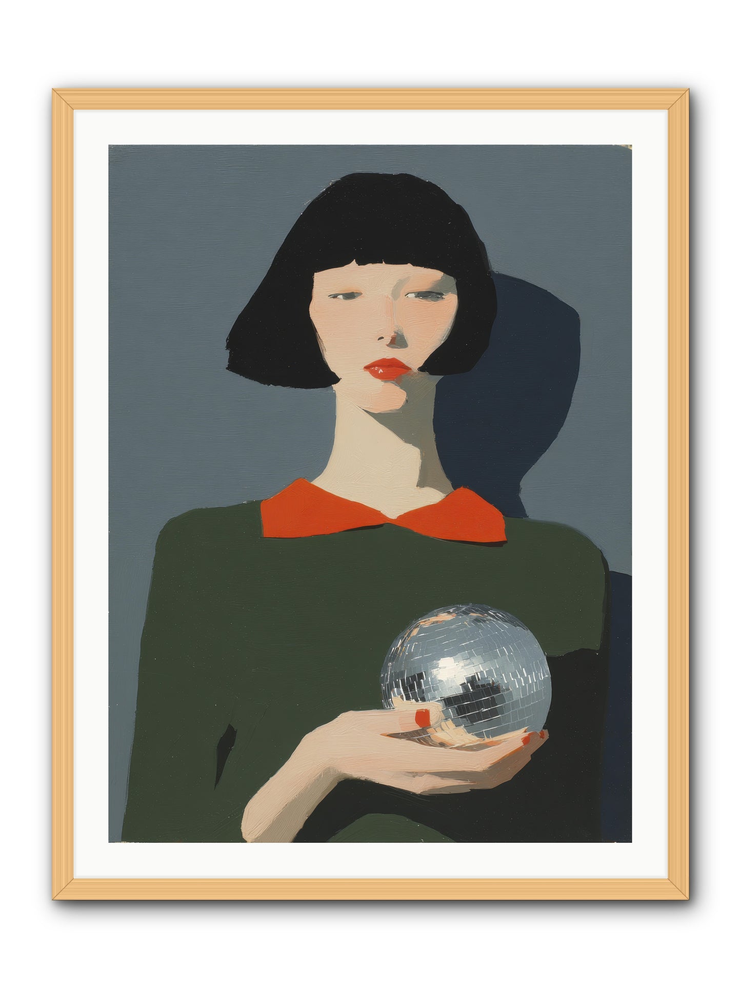 Keeper of Borrowed Light -- Framed Print - Natural 30x40