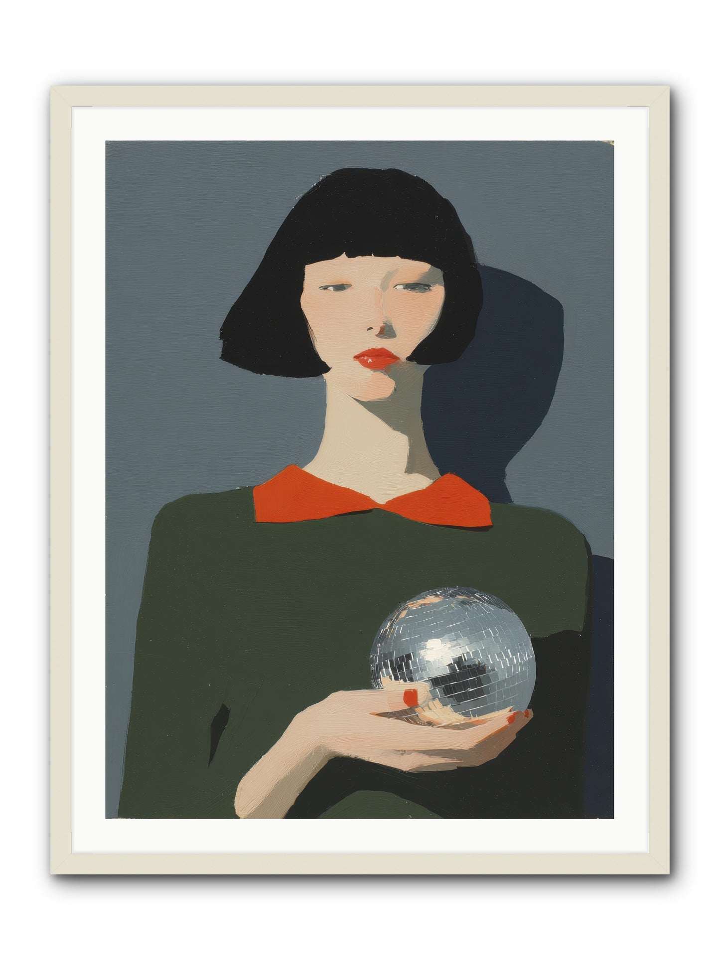 Keeper of Borrowed Light -- Framed Print - White 30x40