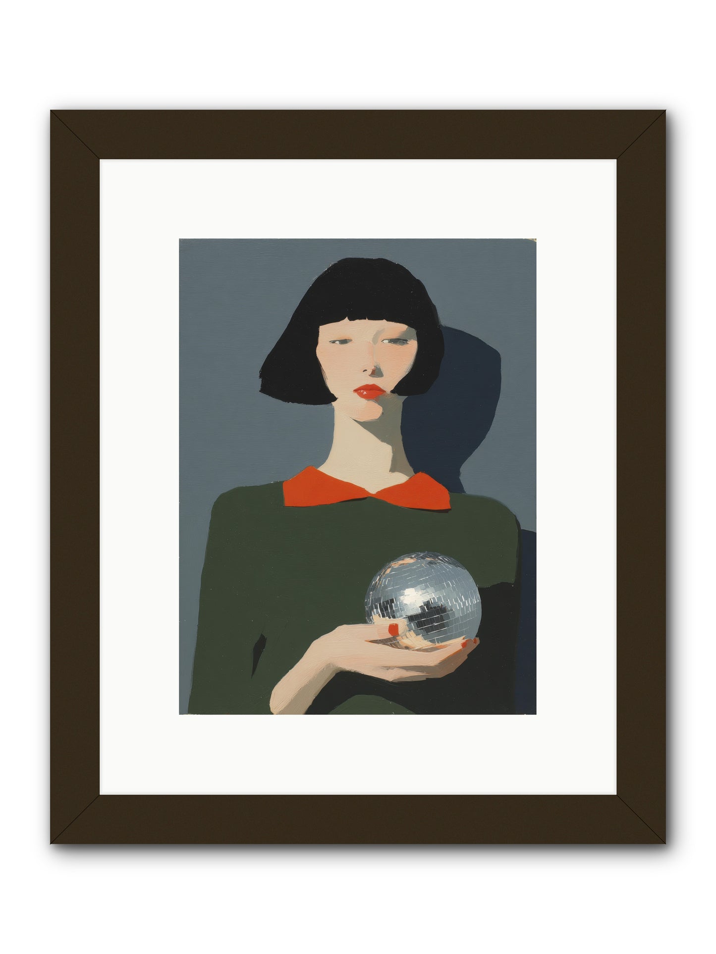Keeper of Borrowed Light -- Framed Print - Black 9x12