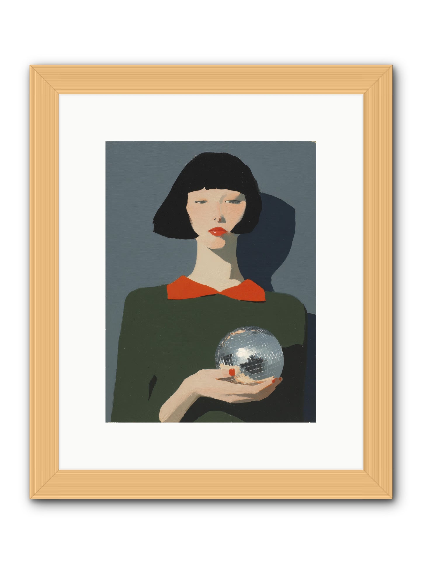 Keeper of Borrowed Light -- Framed Print - Natural 9x12