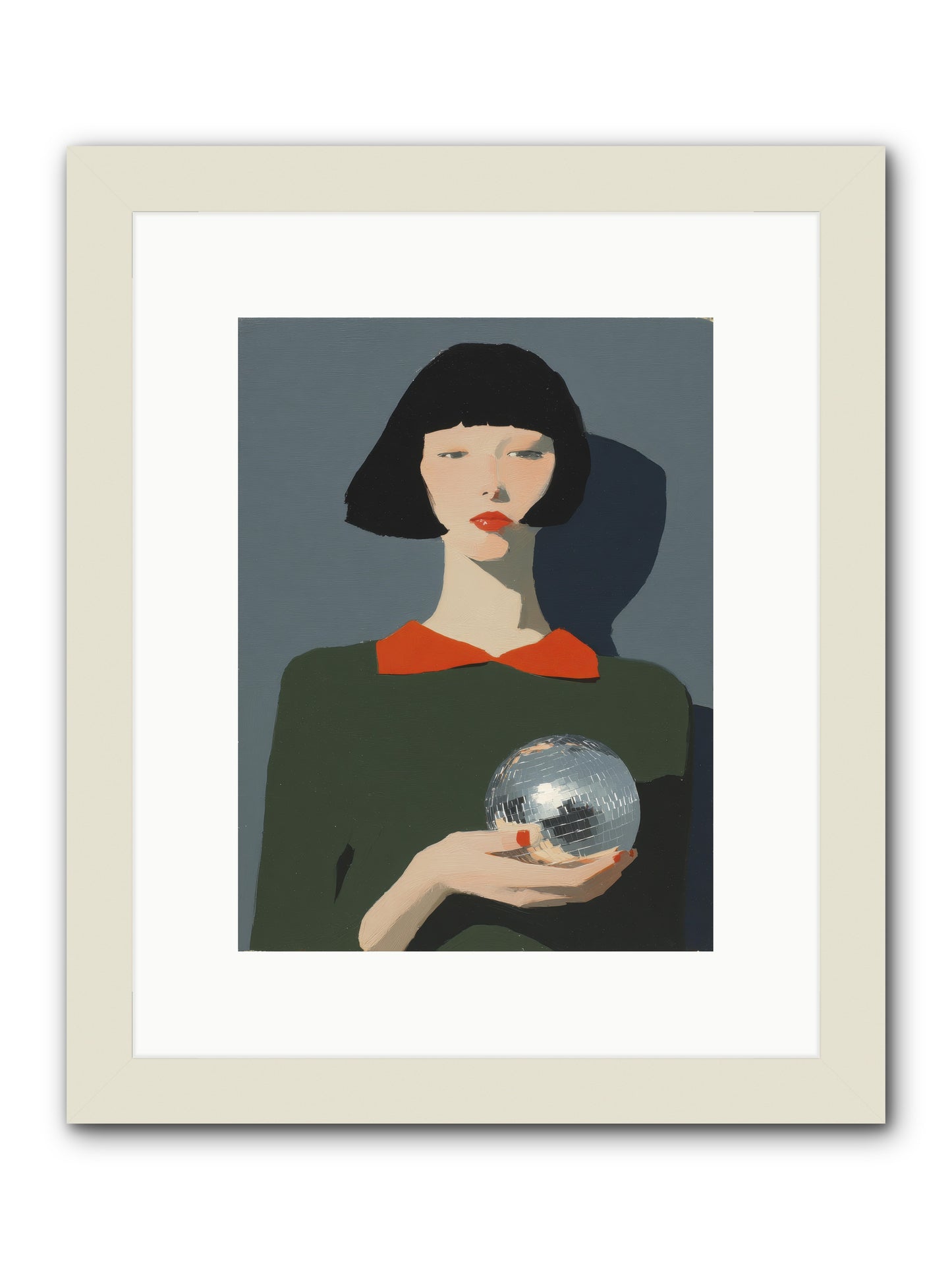 Keeper of Borrowed Light -- Framed Print - White 9x12