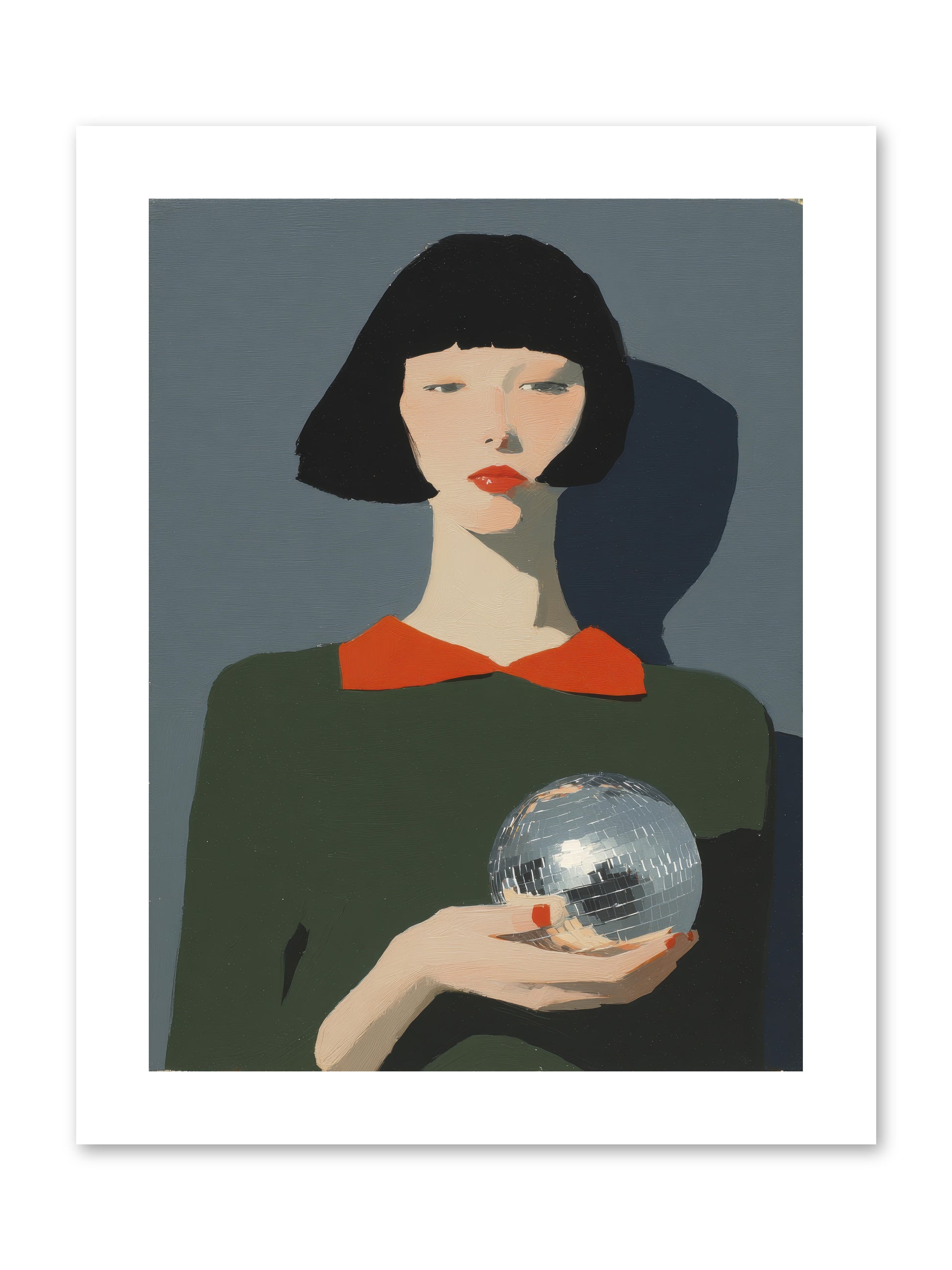 Keeper of Borrowed Light -- Paper Print 9x12