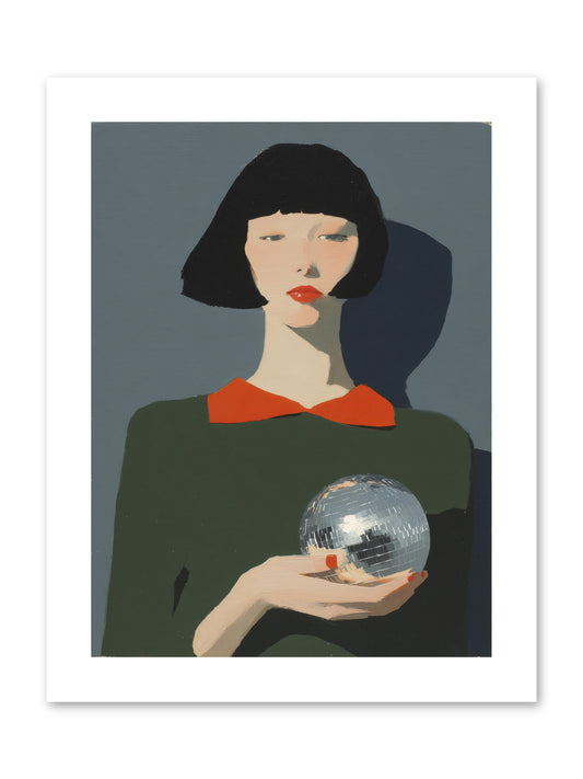 Keeper of Borrowed Light -- Paper Print 9x12