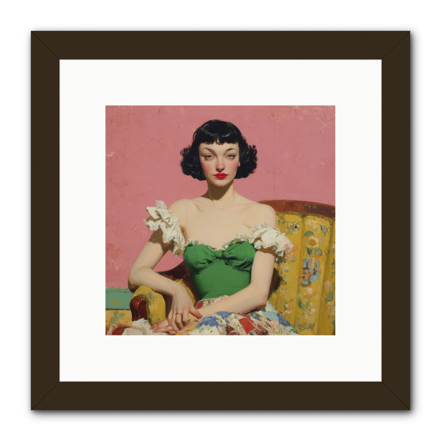 Keeper of Graceful Secrets -- Framed Print - Black 10x10