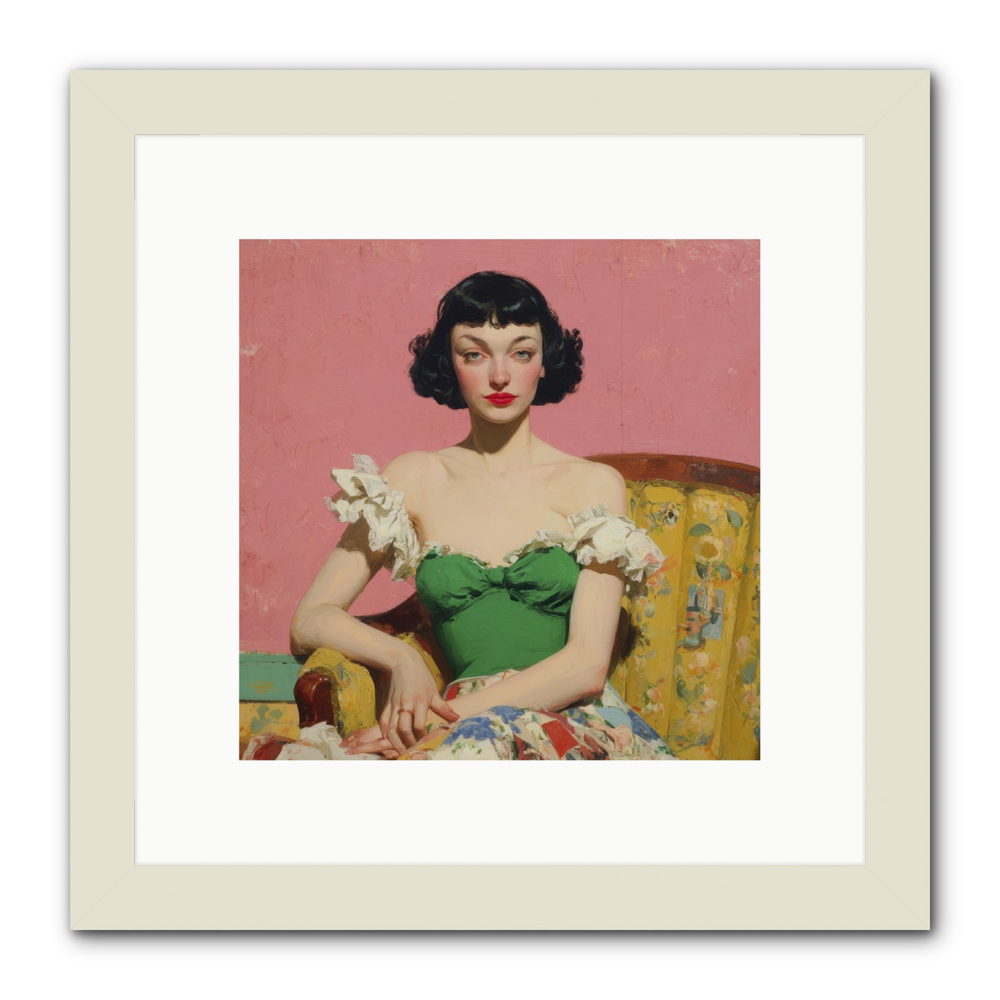 Keeper of Graceful Secrets -- Framed Print - White 10x10