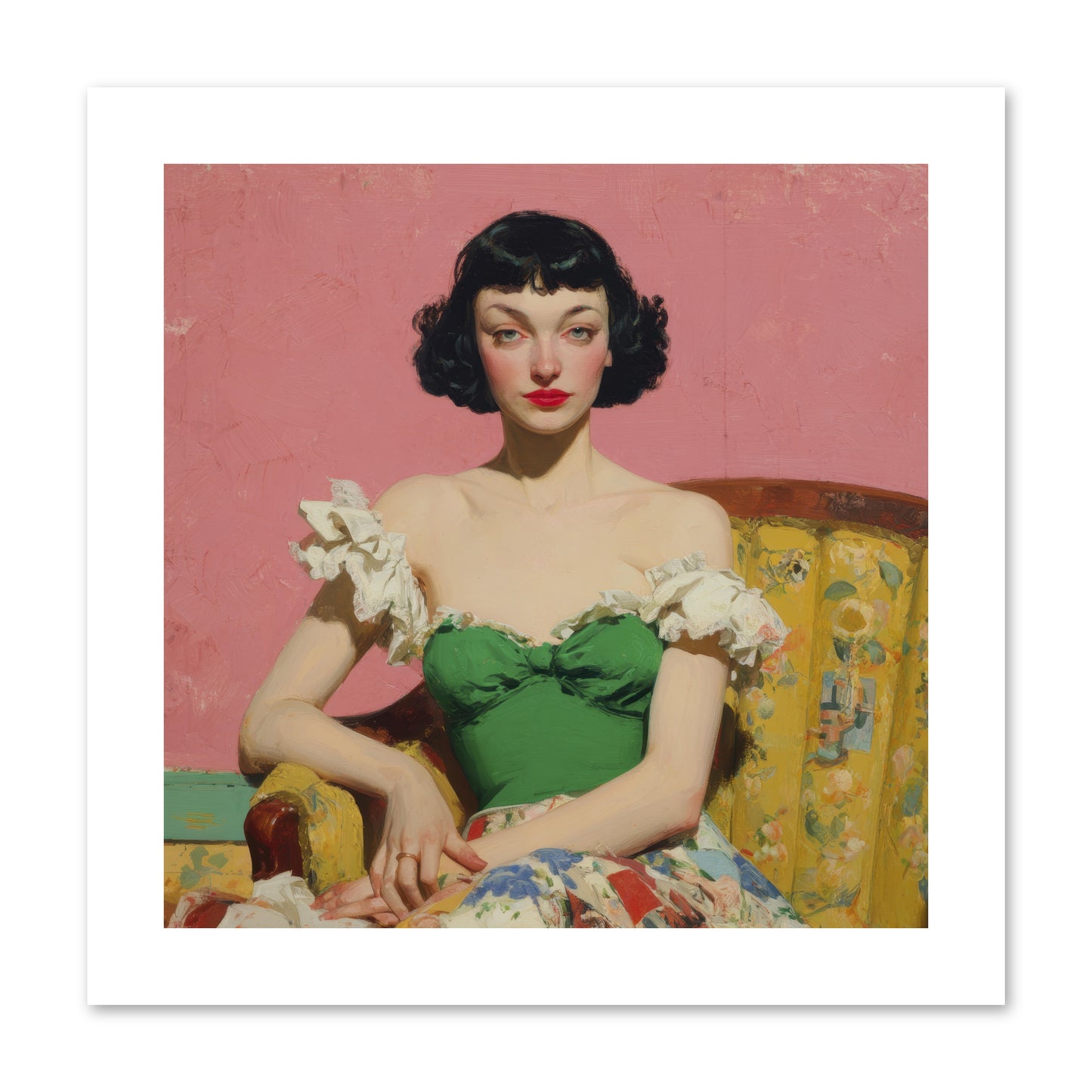 Keeper of Graceful Secrets -- Loose Canvas Print 10x10