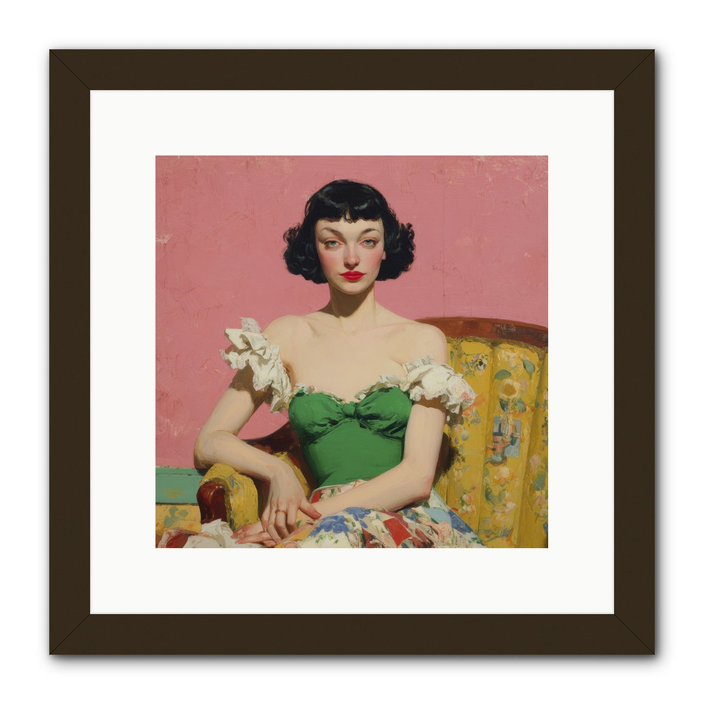 Keeper of Graceful Secrets -- Framed Print - Black 12x12