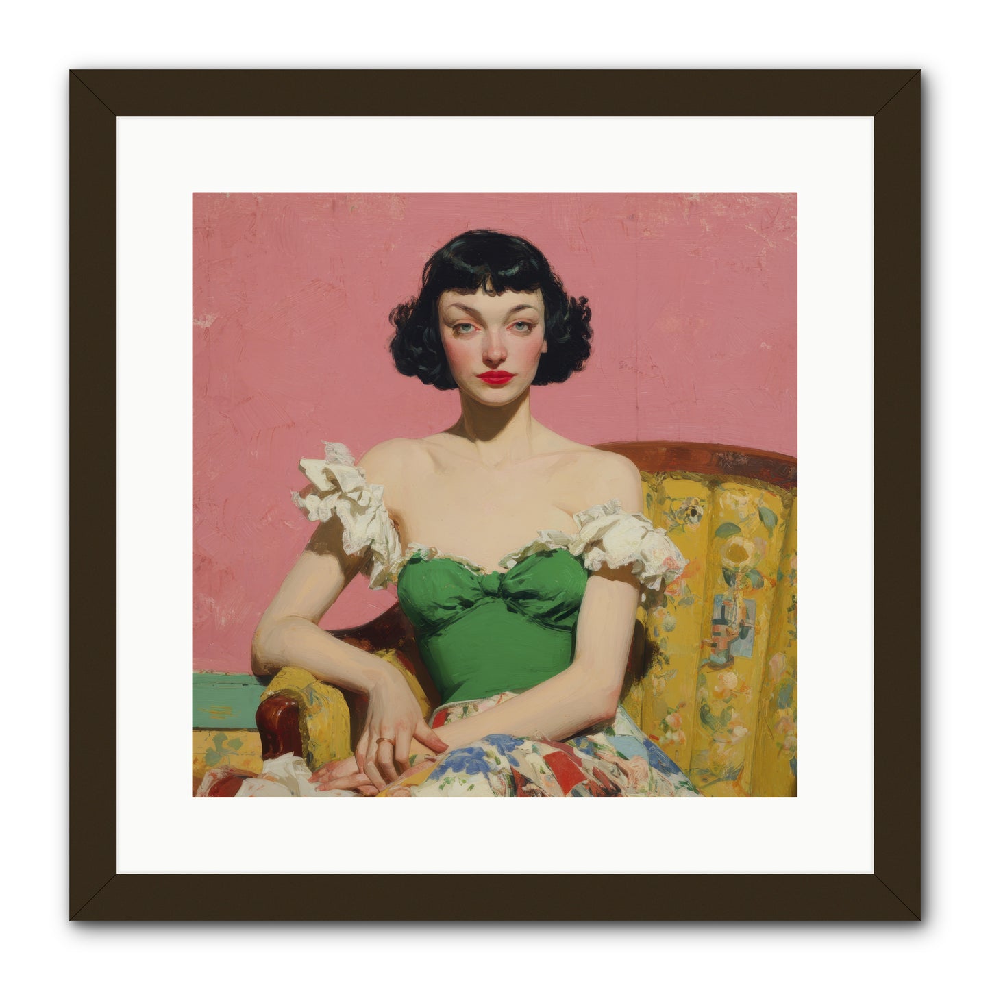 Keeper of Graceful Secrets -- Framed Print - Black 16x16