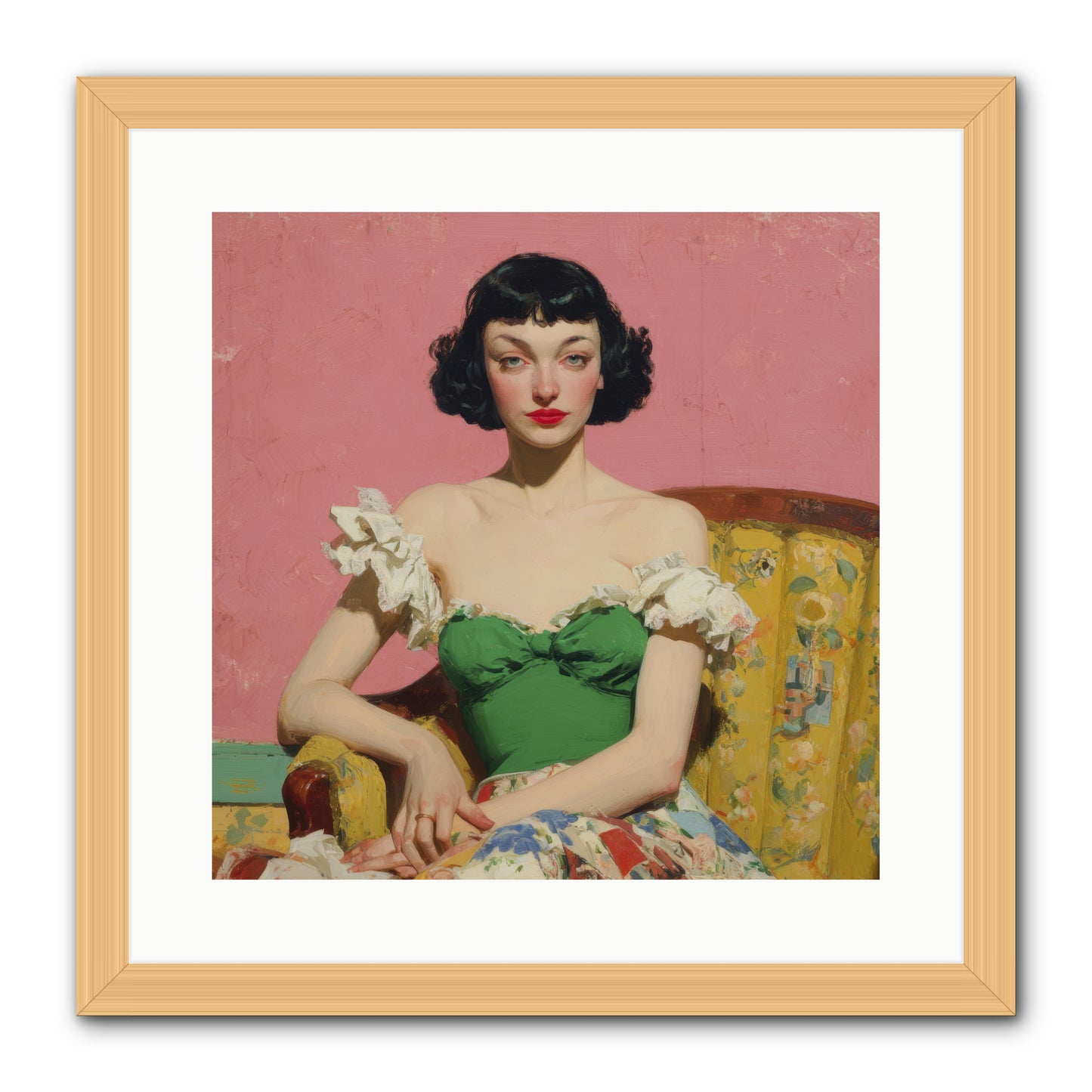 Keeper of Graceful Secrets -- Framed Print - Natural 16x16
