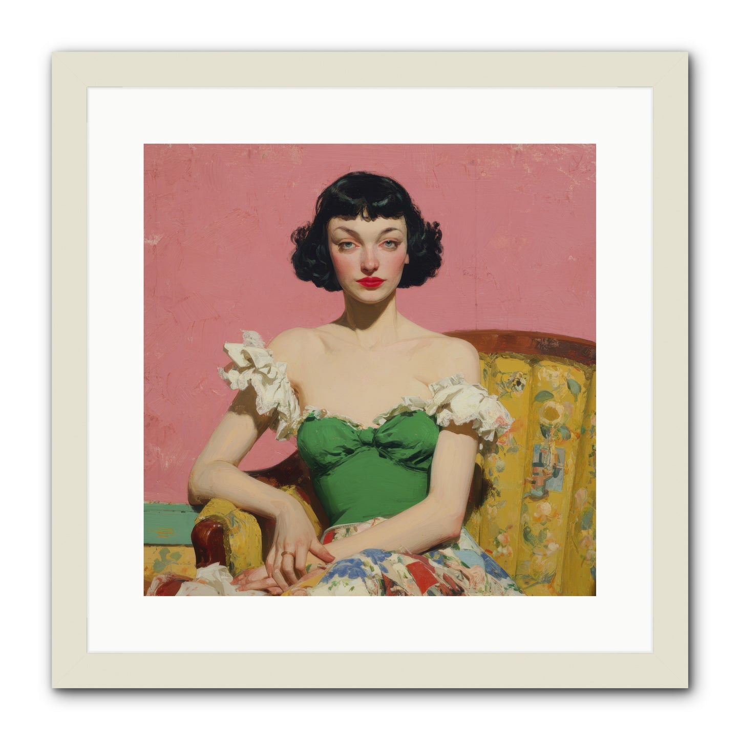 Keeper of Graceful Secrets -- Framed Print - White 16x16