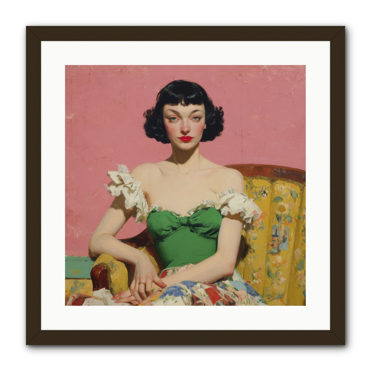 Keeper of Graceful Secrets -- Framed Print - Black 20x20
