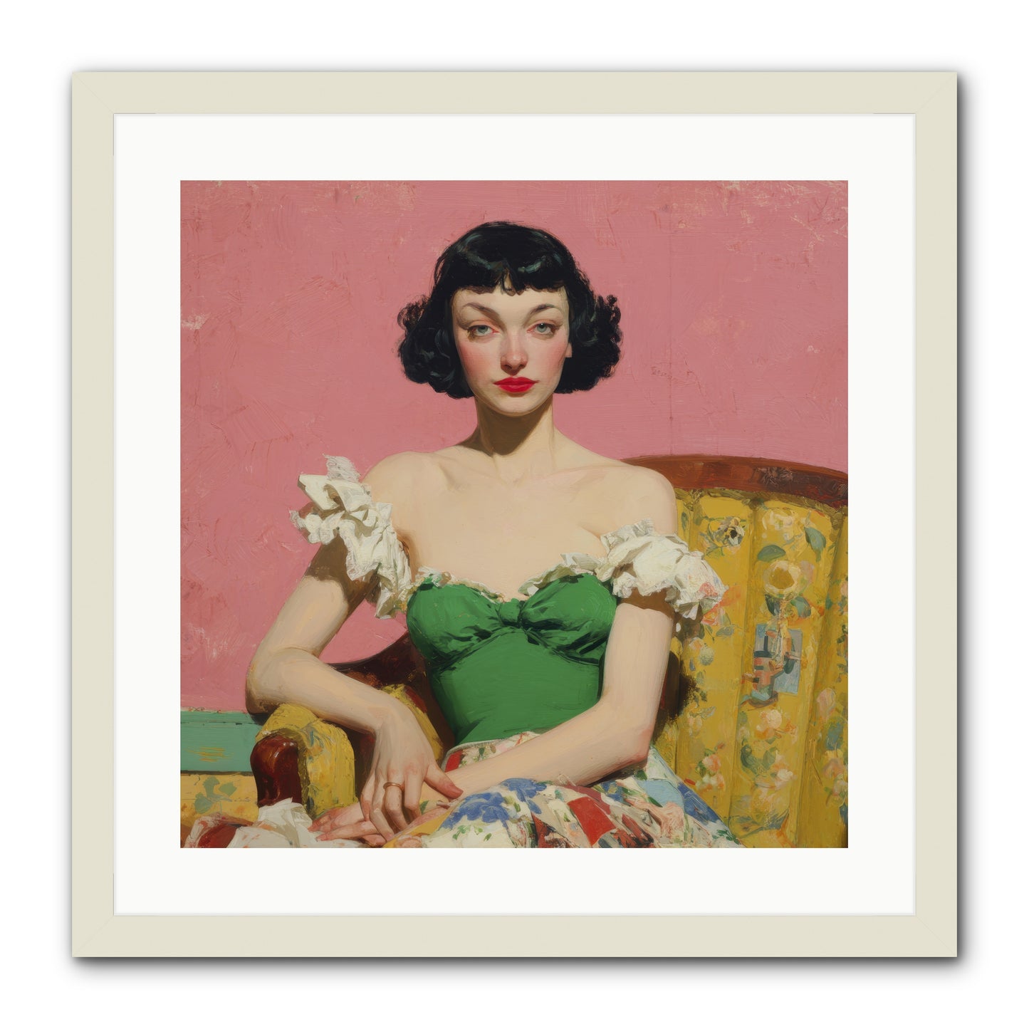 Keeper of Graceful Secrets -- Framed Print - White 20x20