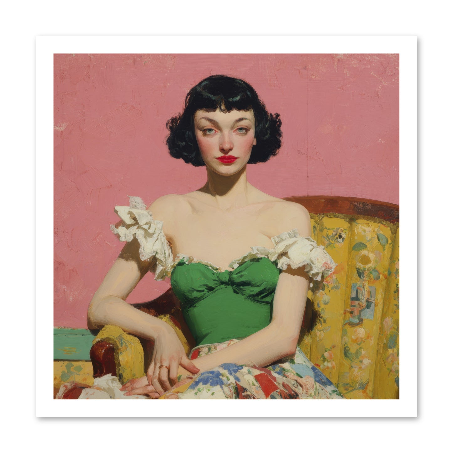 Keeper of Graceful Secrets -- Loose Canvas Print 20x20