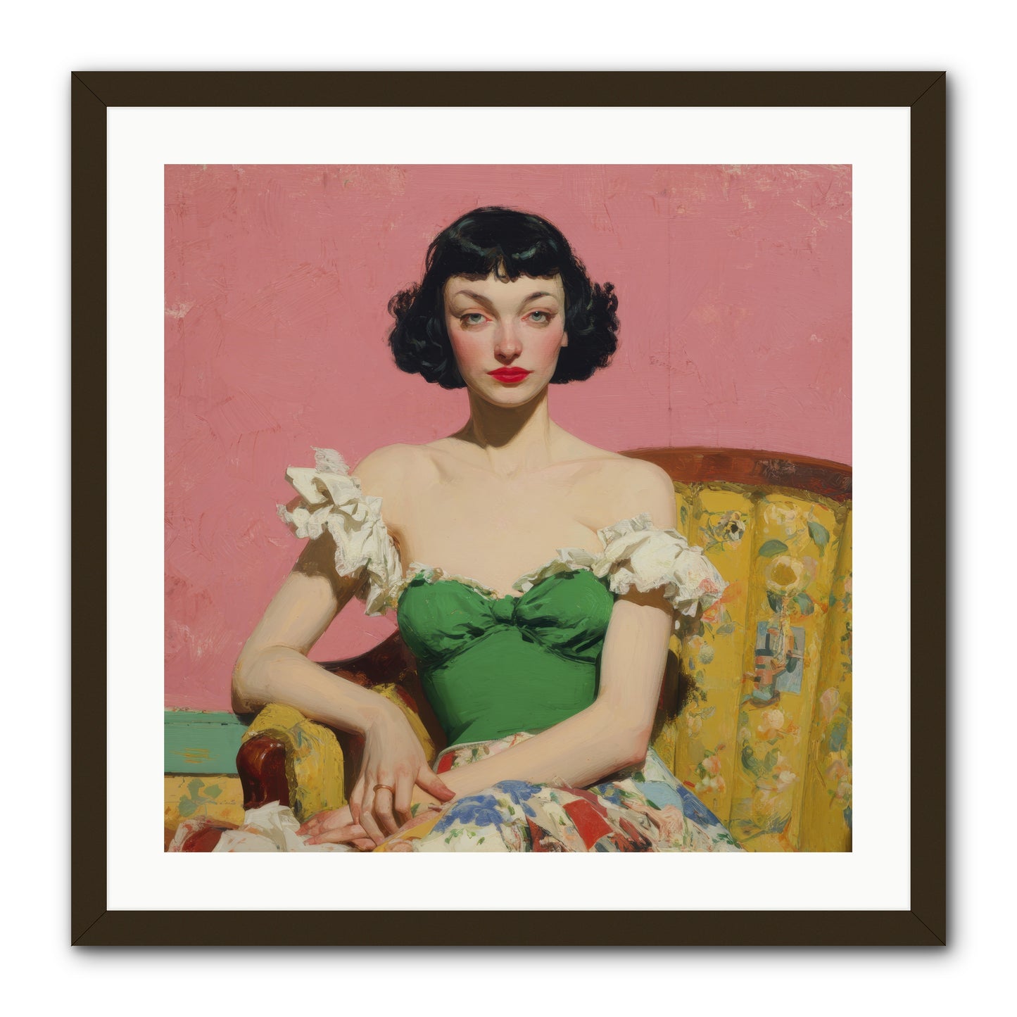 Keeper of Graceful Secrets -- Framed Print - Black 24x24