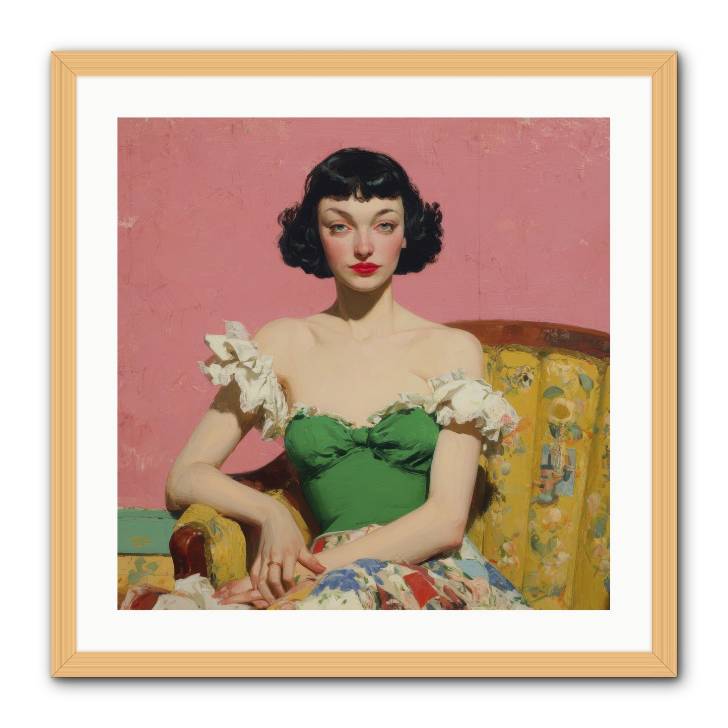 Keeper of Graceful Secrets -- Framed Print - Natural 24x24