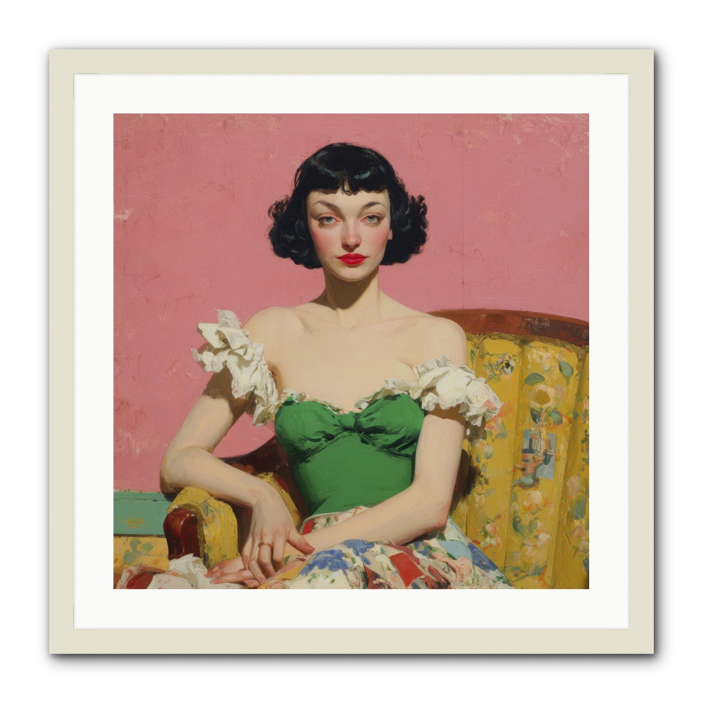 Keeper of Graceful Secrets -- Framed Print - White 24x24