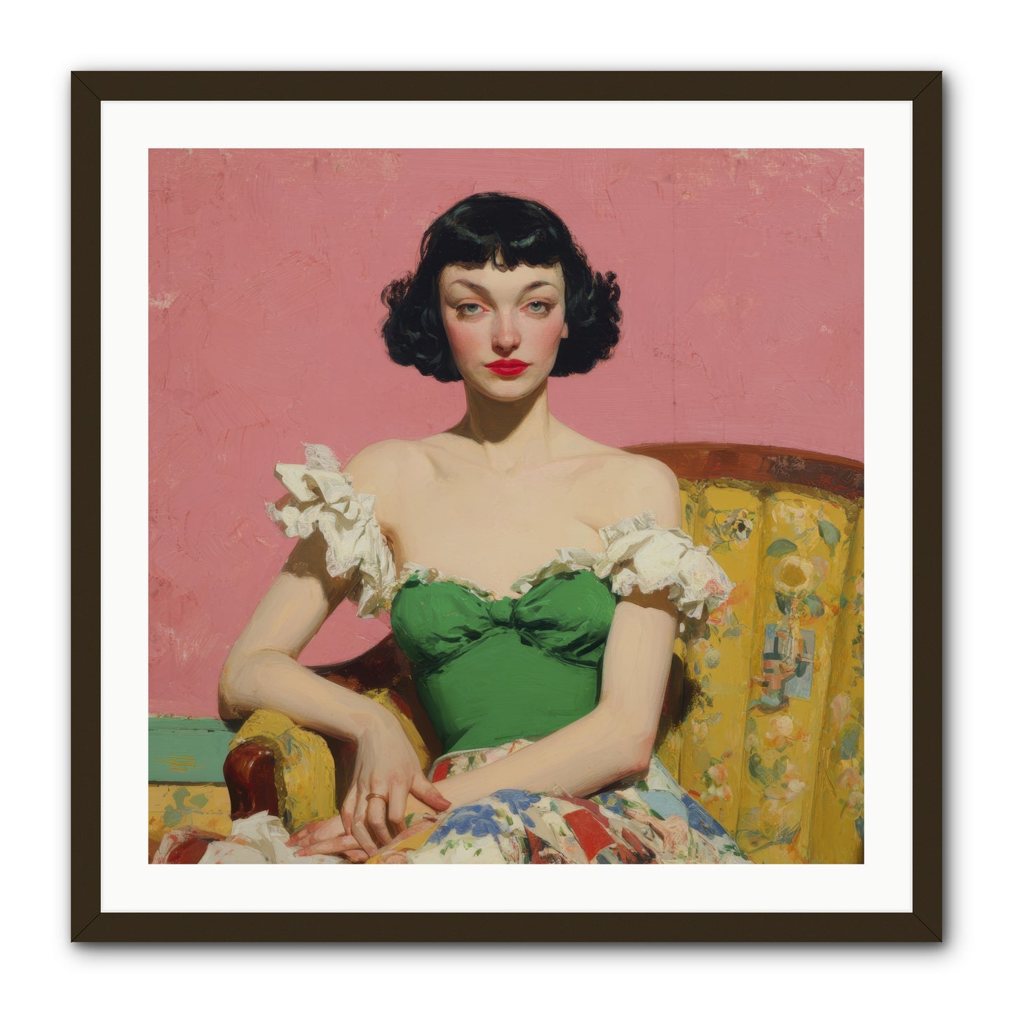 Keeper of Graceful Secrets -- Framed Print - Black 30x30
