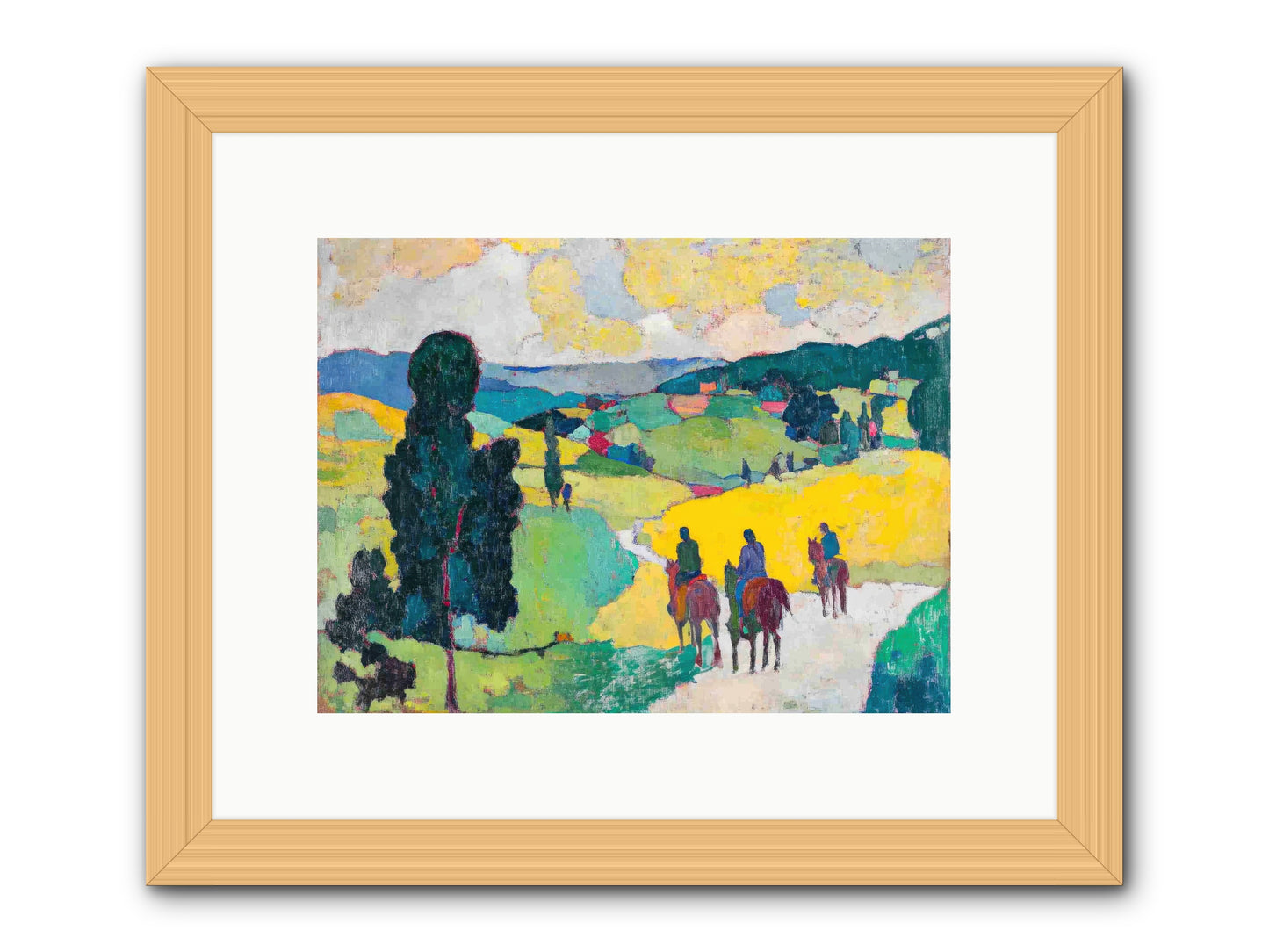 Keepers of Horizons -- Framed Print - Natural 12x9