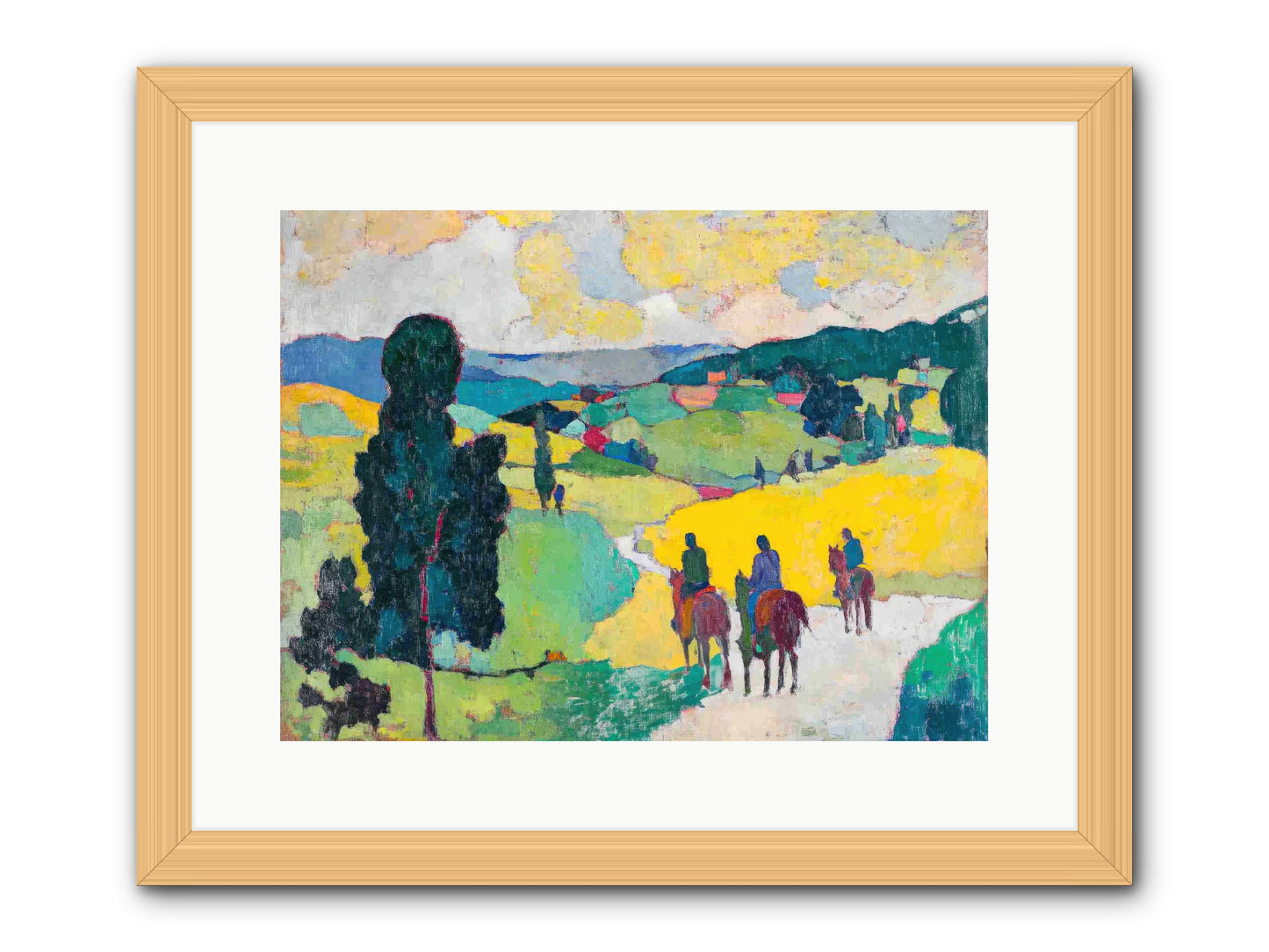 Keepers of Horizons -- Framed Print - Natural 16x12