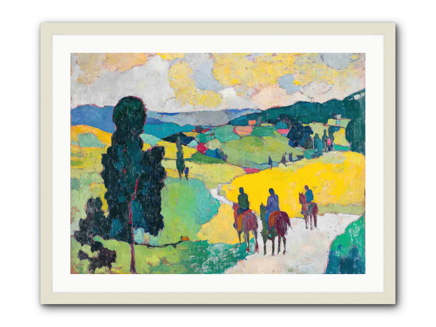 Keepers of Horizons -- Framed Print - White 32x24
