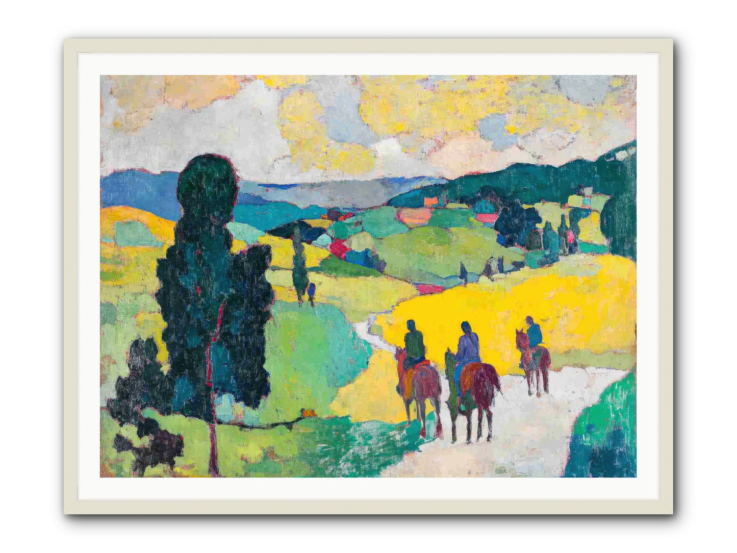 Keepers of Horizons -- Framed Print - White 48x36