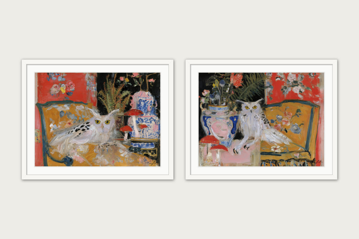 Keepers Of The Small Hours - Framed Print - White, 32x24