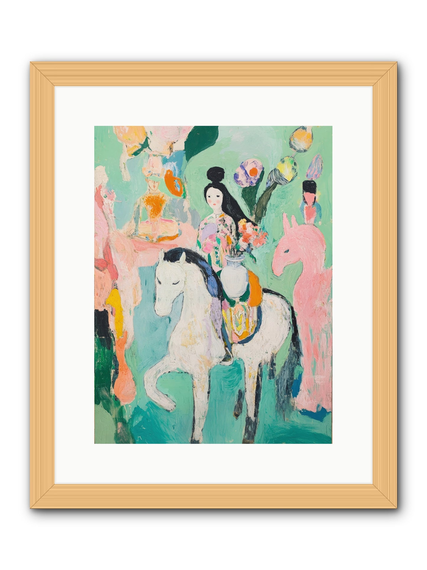 Kent Gardens -- Framed Print - Natural 12x16
