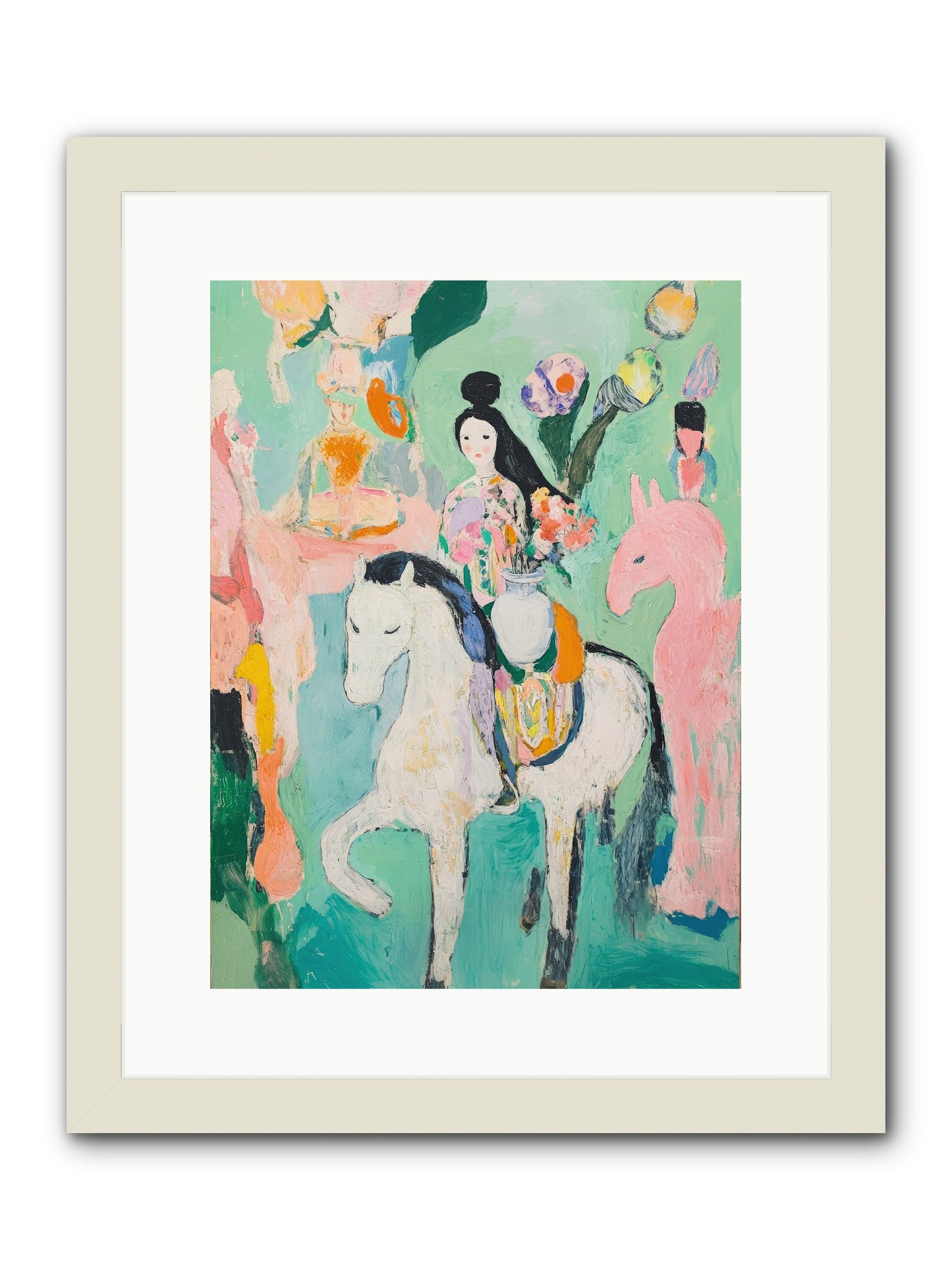 Kent Gardens -- Framed Print - White 12x16