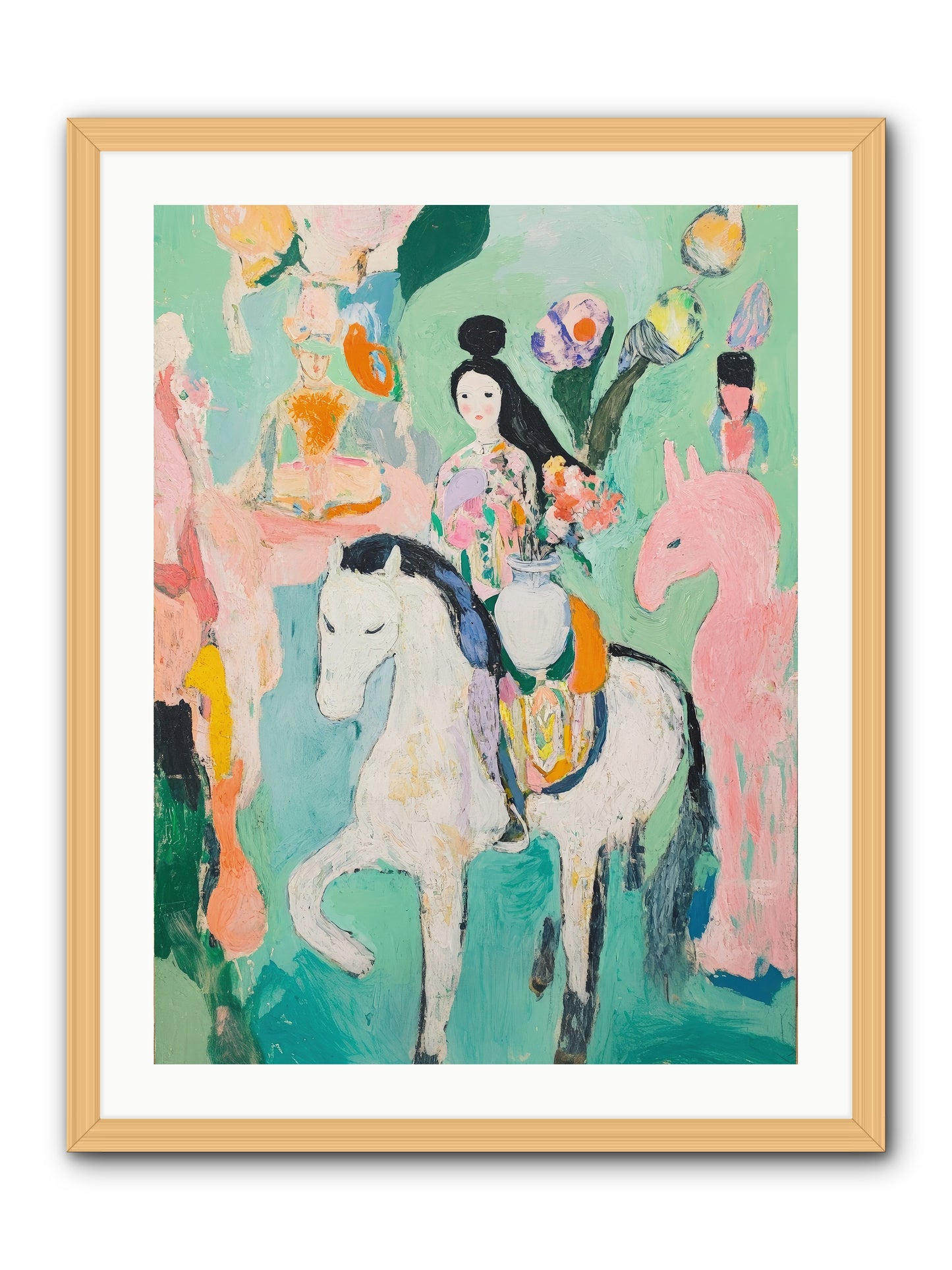 Kent Gardens -- Framed Print - Natural 24x32