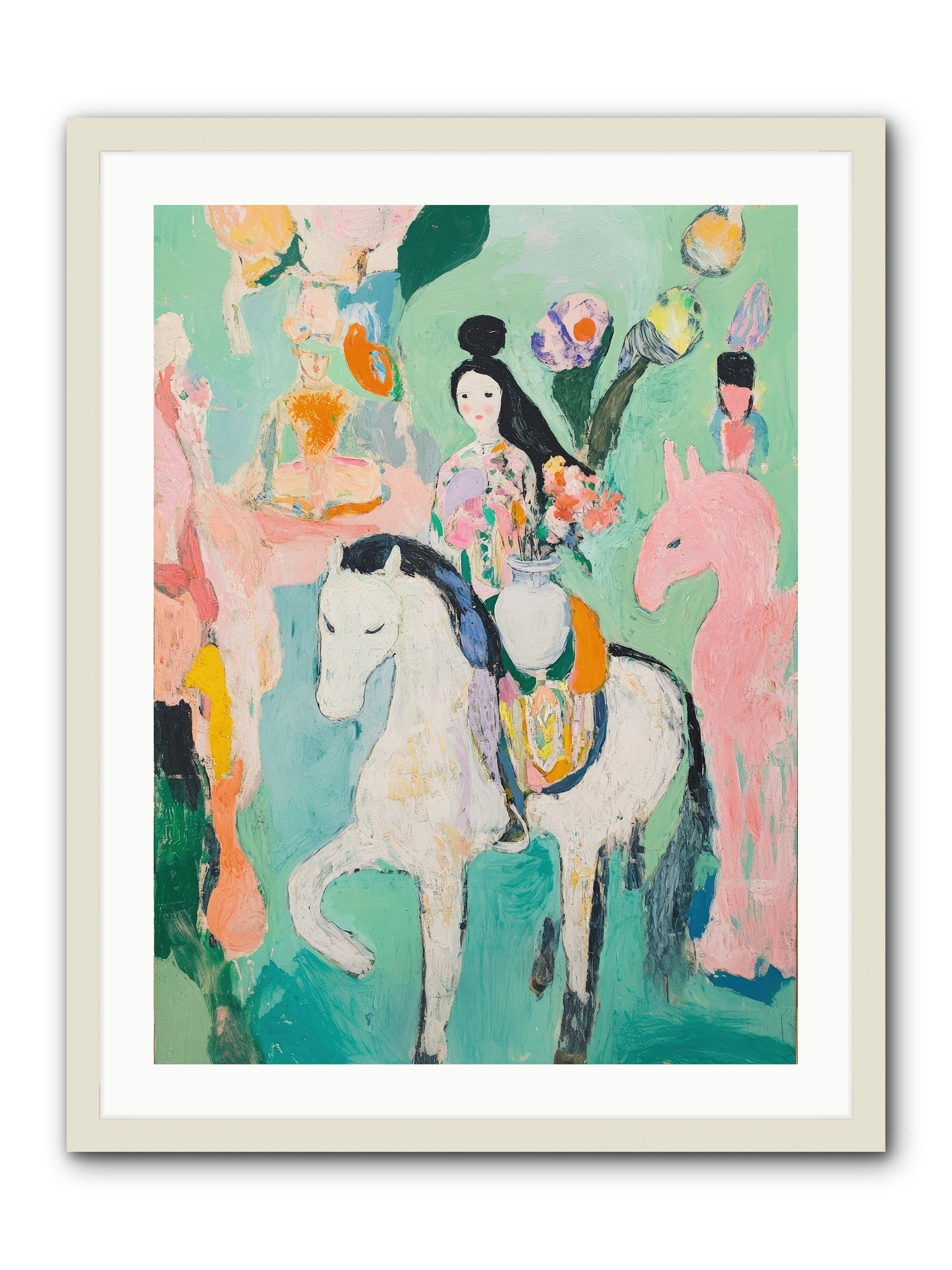 Kent Gardens -- Framed Print - White 24x32