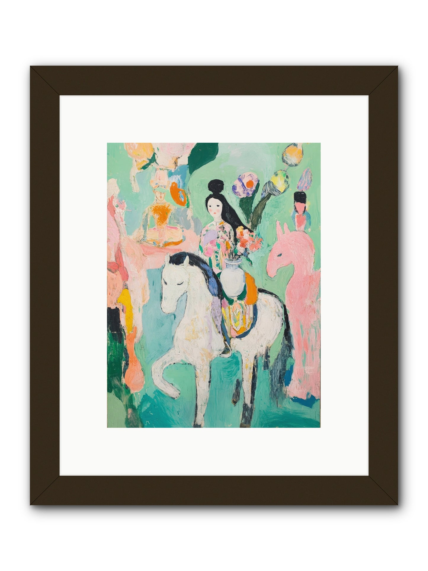 Kent Gardens -- Framed Print - Black 9x12