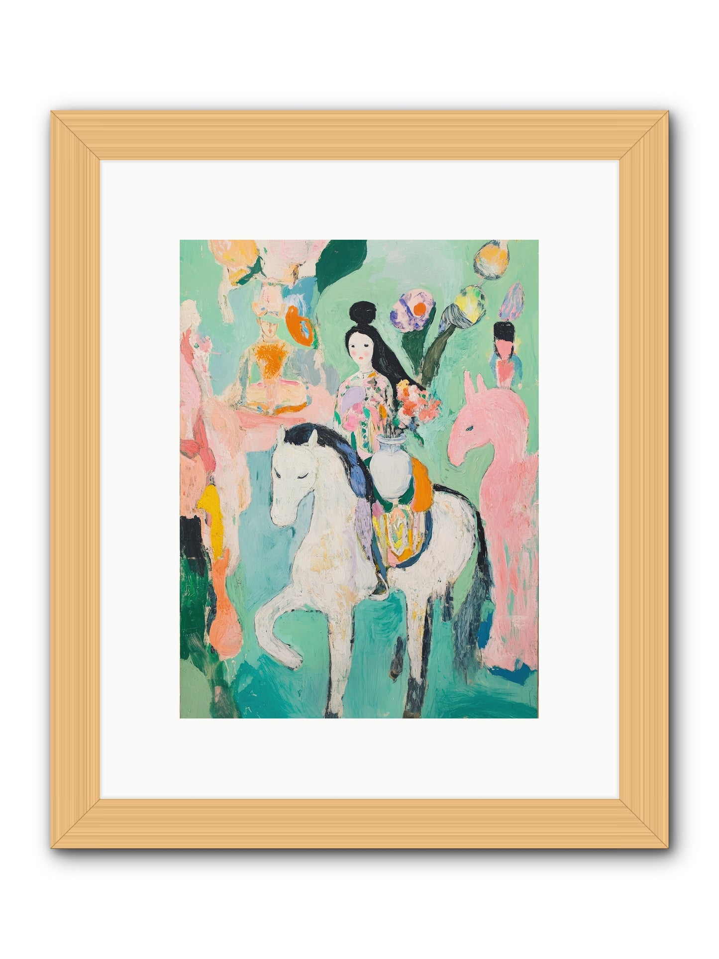 Kent Gardens -- Framed Print - Natural 9x12