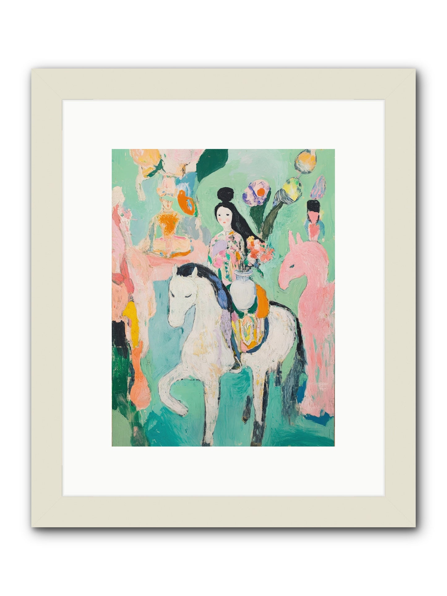 Kent Gardens -- Framed Print - White 9x12