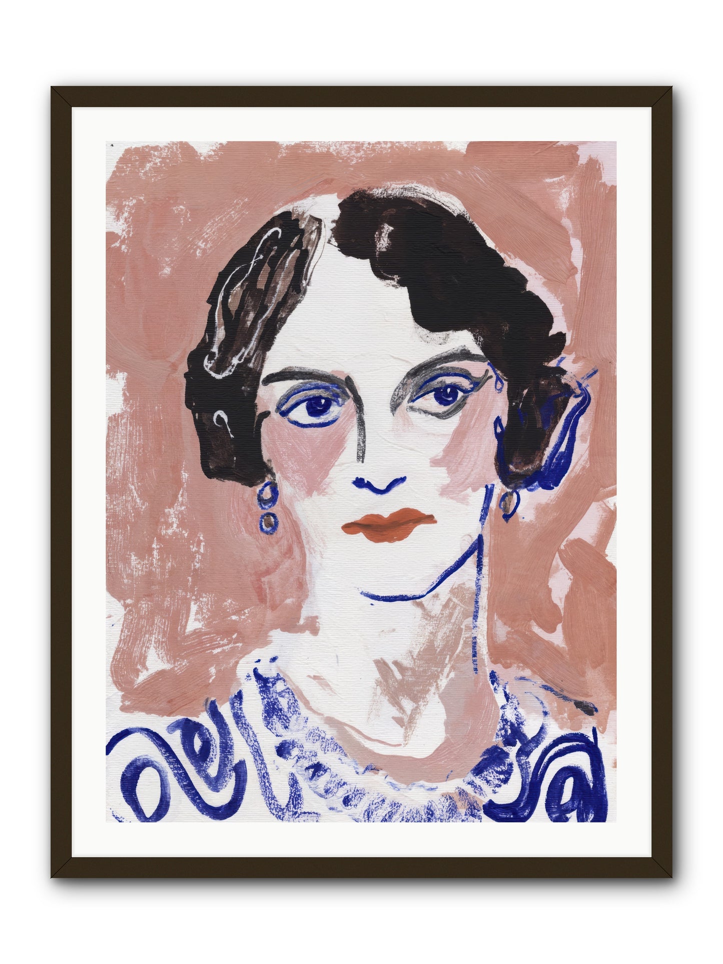 Kept Her Own Counsel -- Framed Print - Black 30x40