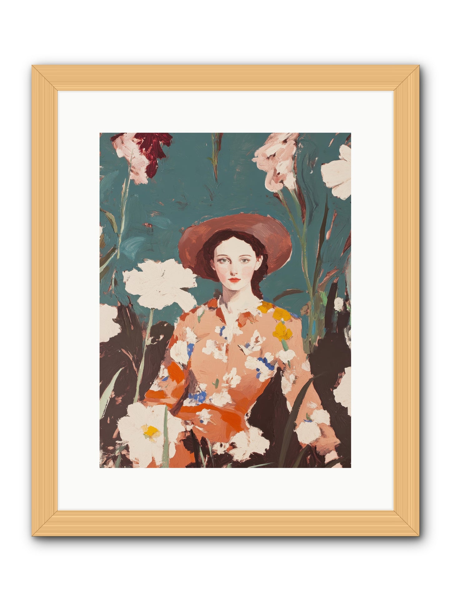 Kindred Spirit -- Framed Print - Natural 12x16