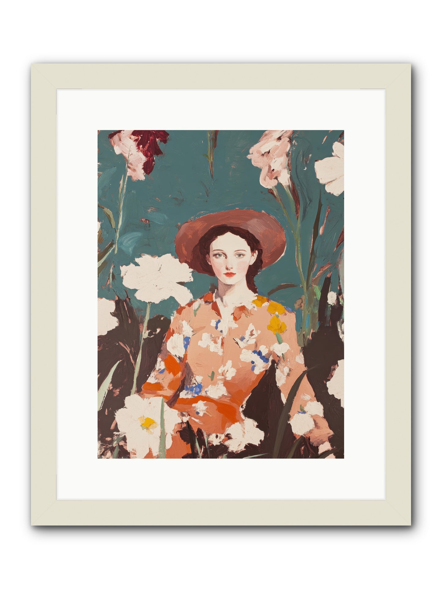 Kindred Spirit -- Framed Print - White 12x16