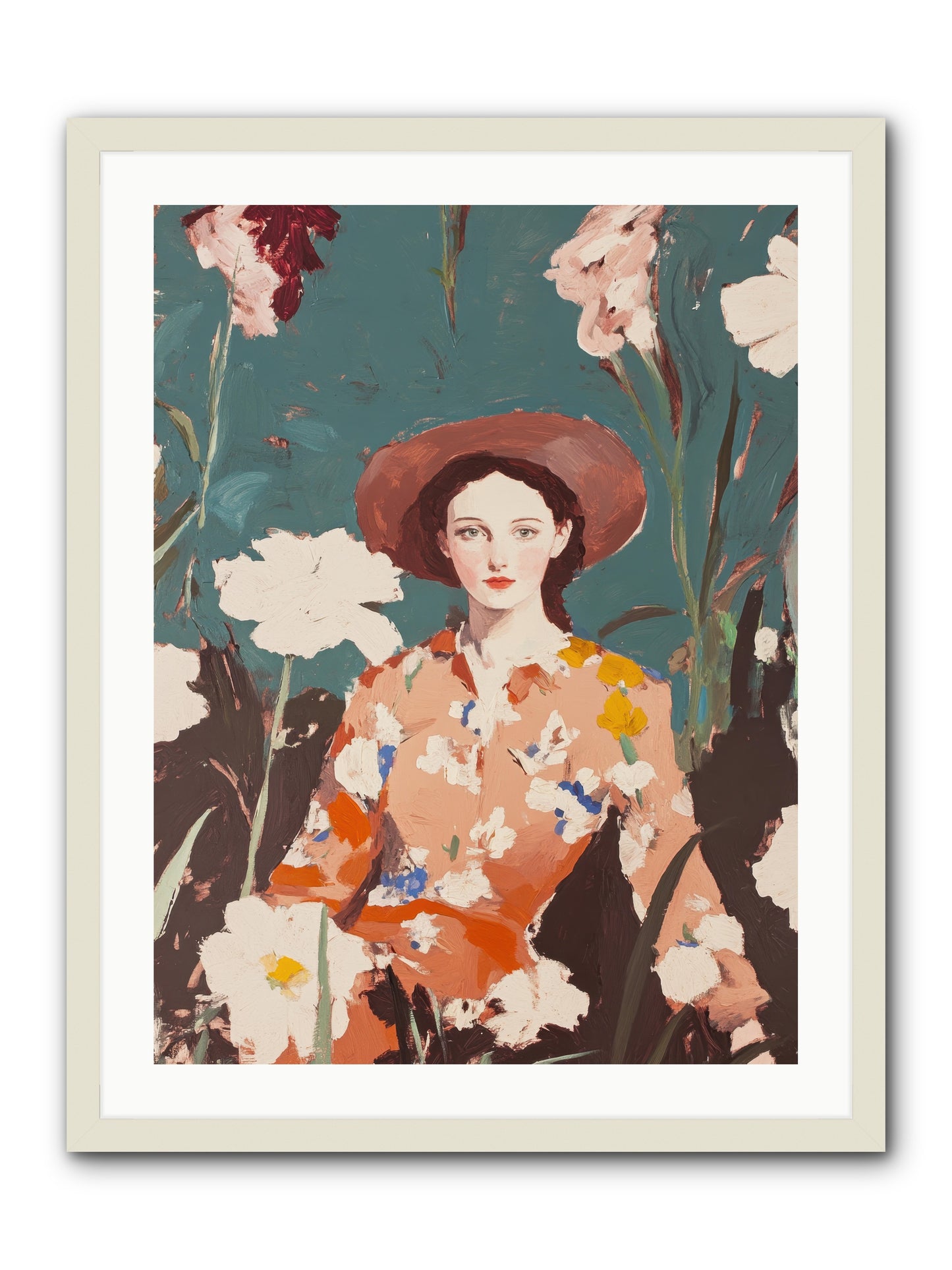 Kindred Spirit -- Framed Print - White 24x32