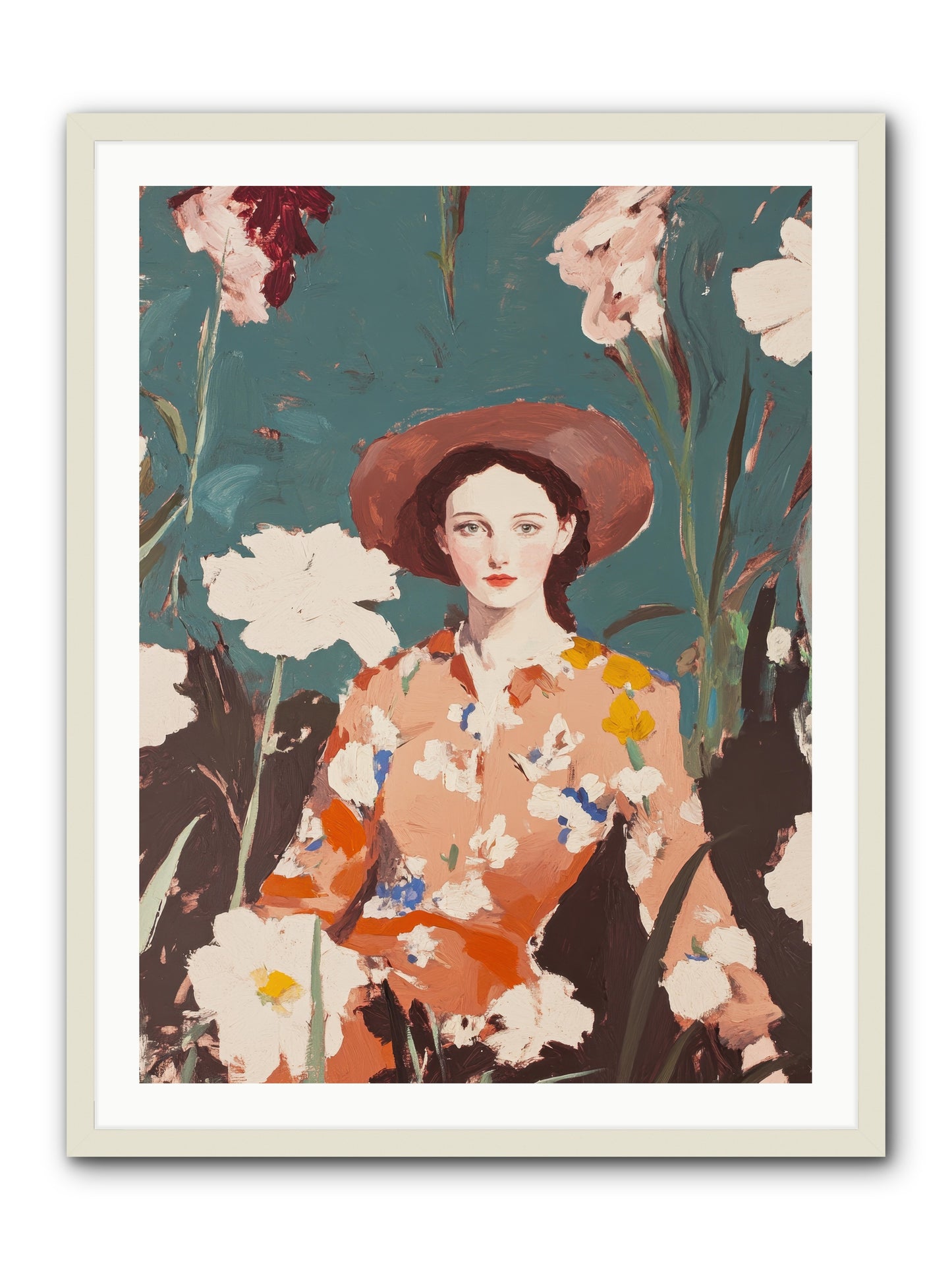Kindred Spirit -- Framed Print - White 30x40