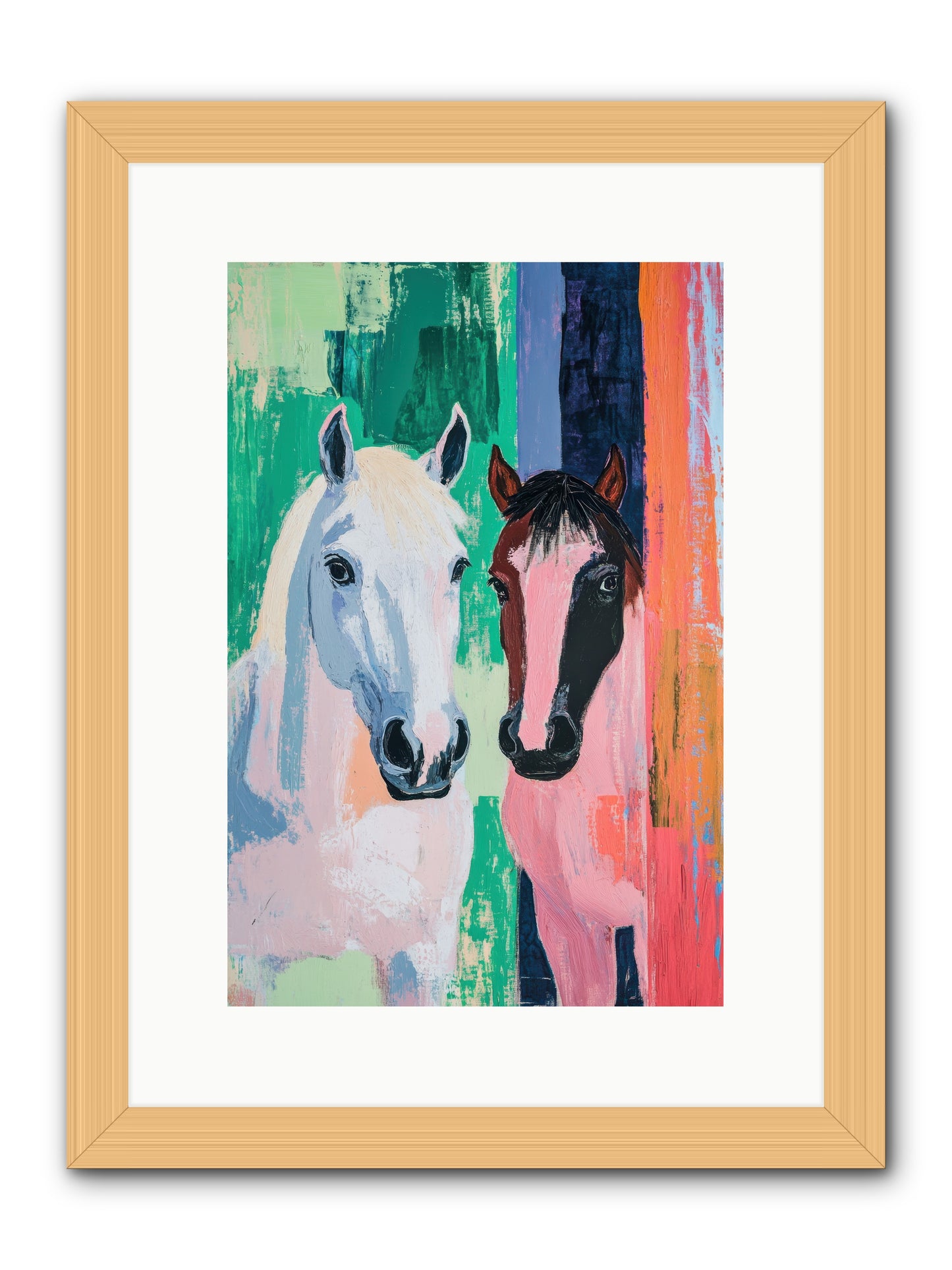 Kindred Spirits -- Framed Print - Natural 10x15