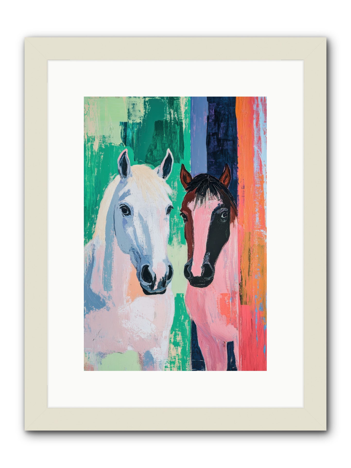 Kindred Spirits -- Framed Print - White 10x15